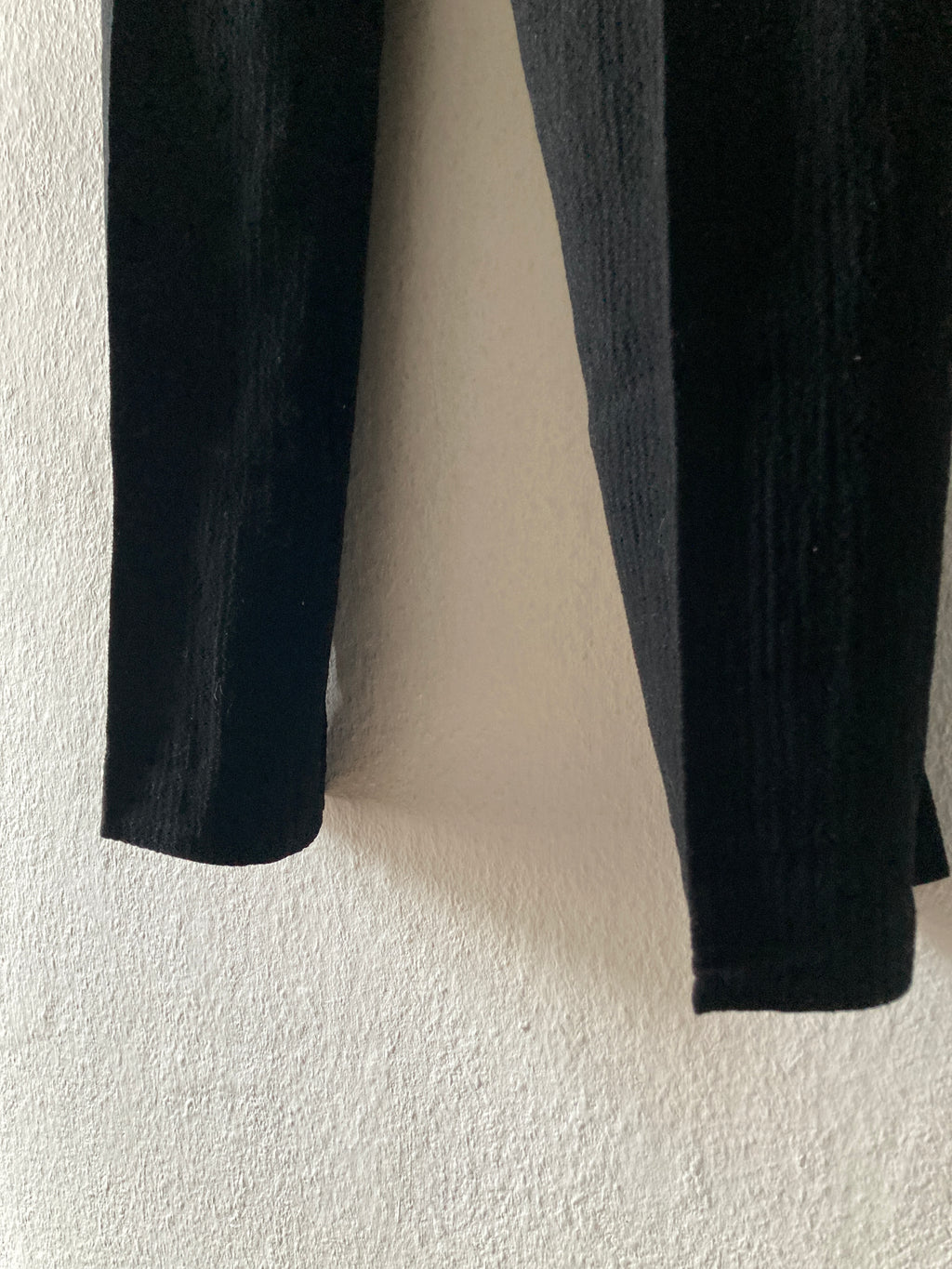 F/W 11 "LIMO" Textured Black Mohair & Wool Trousers Rick Owens in IT50/L