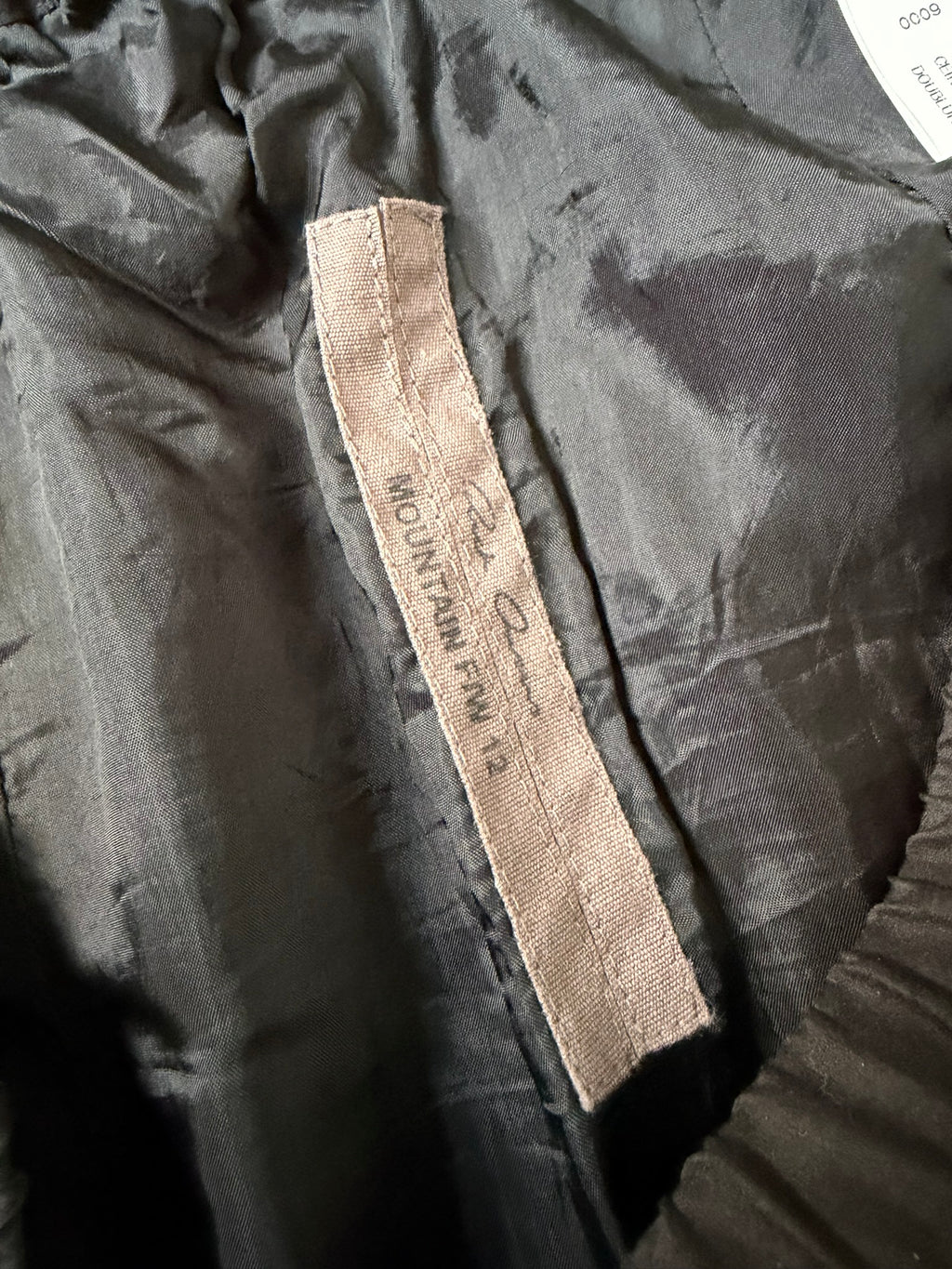 F/W 12 "MOUNTAIN" Silk Pod Shorts Rick Owens M