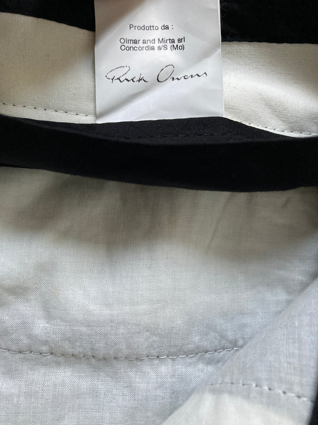 F/W 11 "LIMO" Textured Black Mohair & Wool Trousers Rick Owens in IT50/L