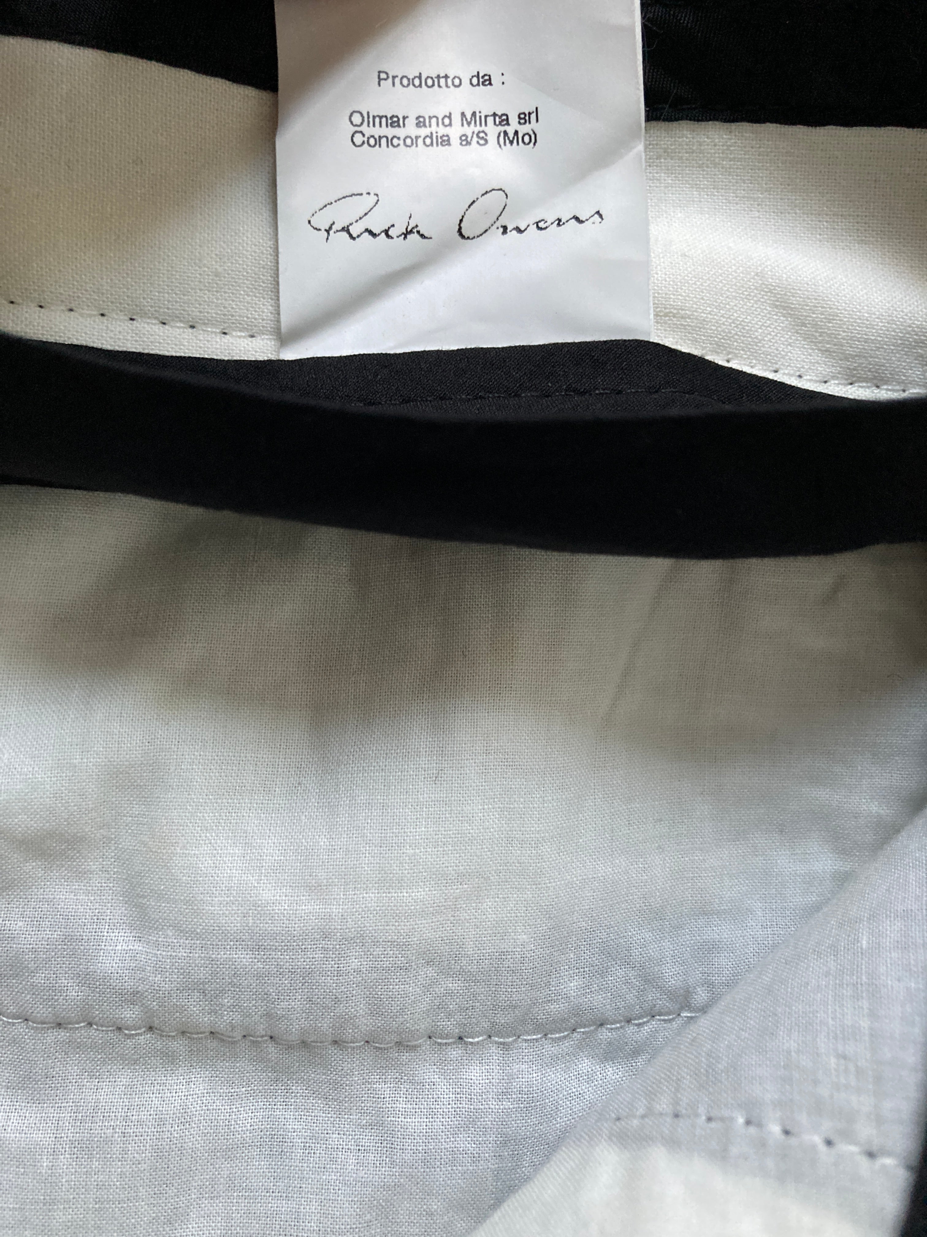 F/W 11 "LIMO" Textured Black Mohair & Wool Trousers Rick Owens in IT50/L