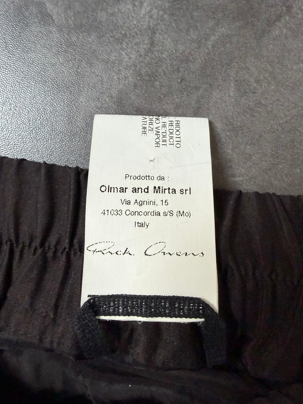 F/W 12 "MOUNTAIN" Silk Pod Shorts Rick Owens M