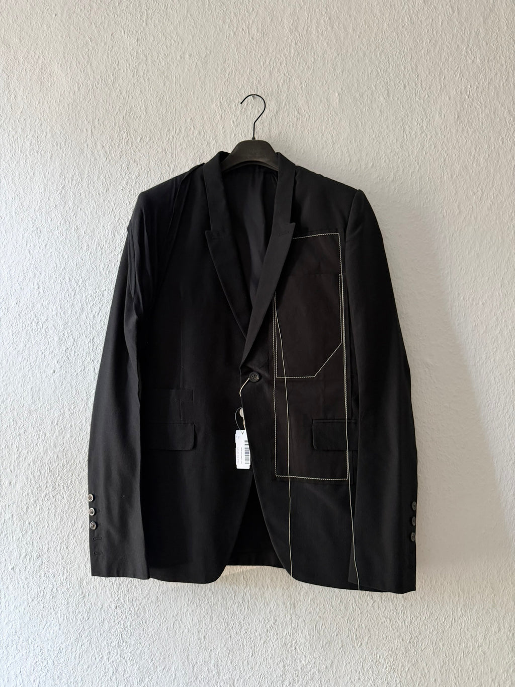 S/S 19 "BABEL" Black New Soft Blazer in Silk/Viscose/Cotton IT50/M