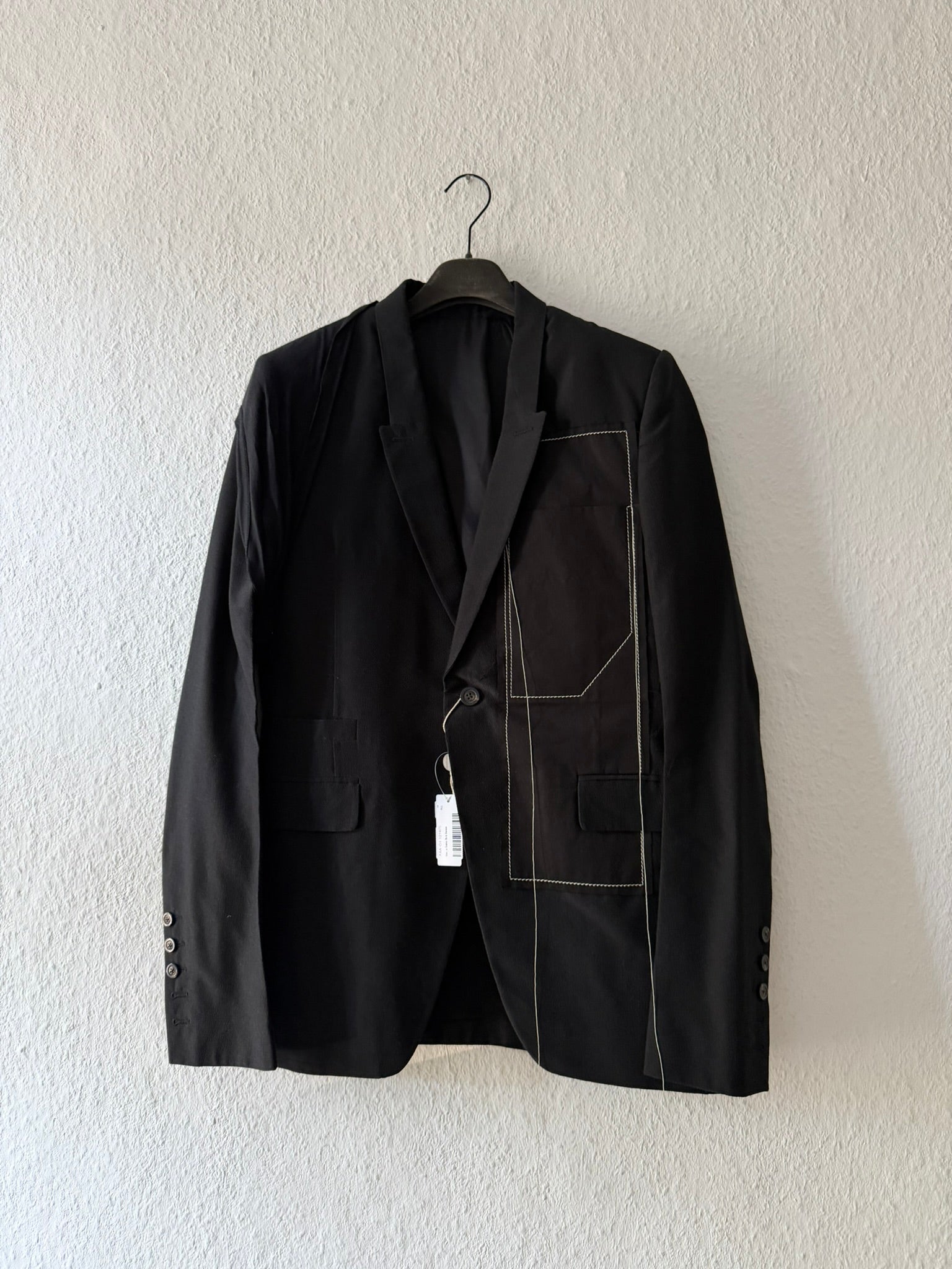 S/S 19 "BABEL" Black New Soft Blazer in Silk/Viscose/Cotton IT50/M