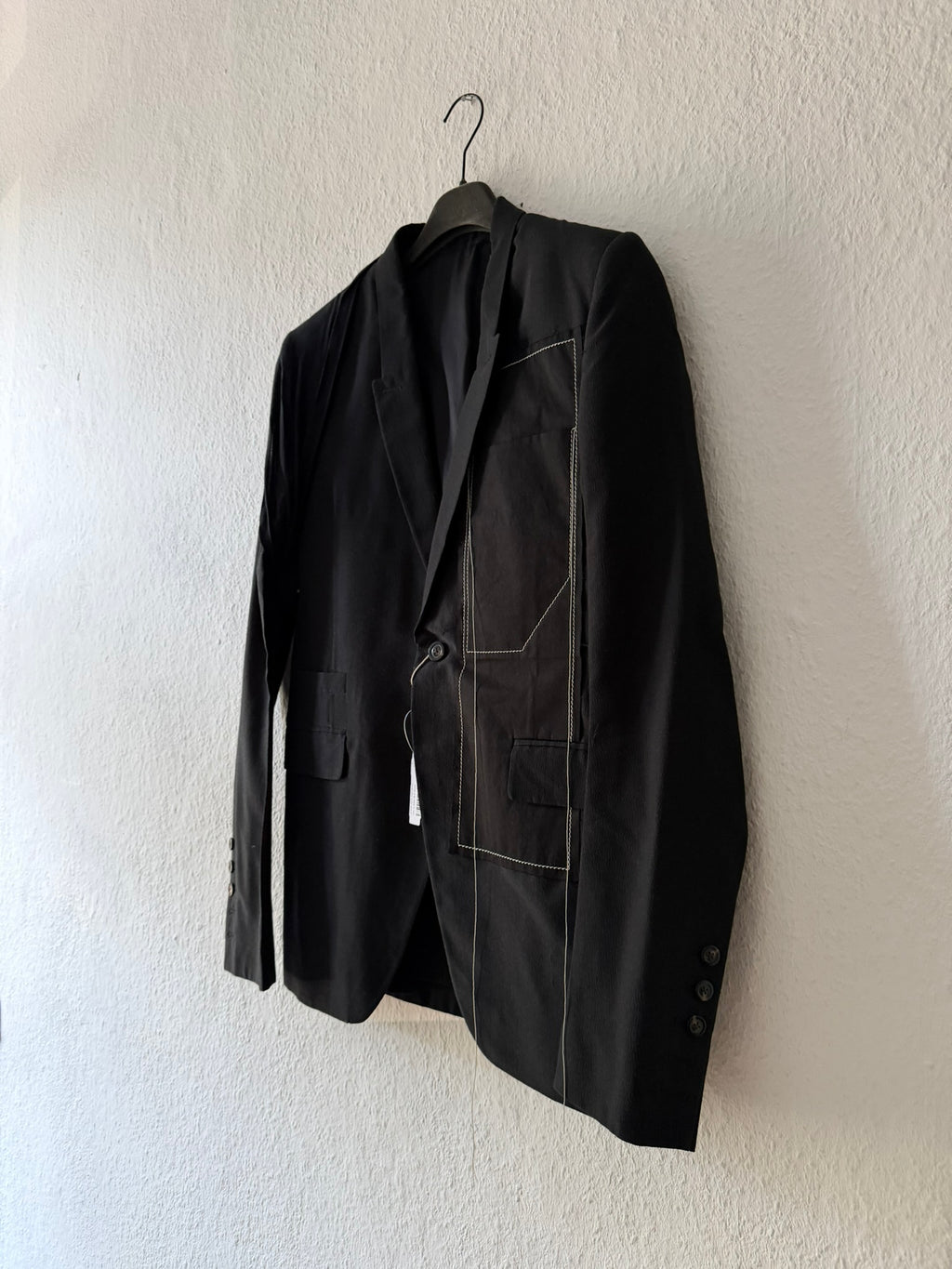 S/S 19 "BABEL" Black New Soft Blazer in Silk/Viscose/Cotton IT50/M