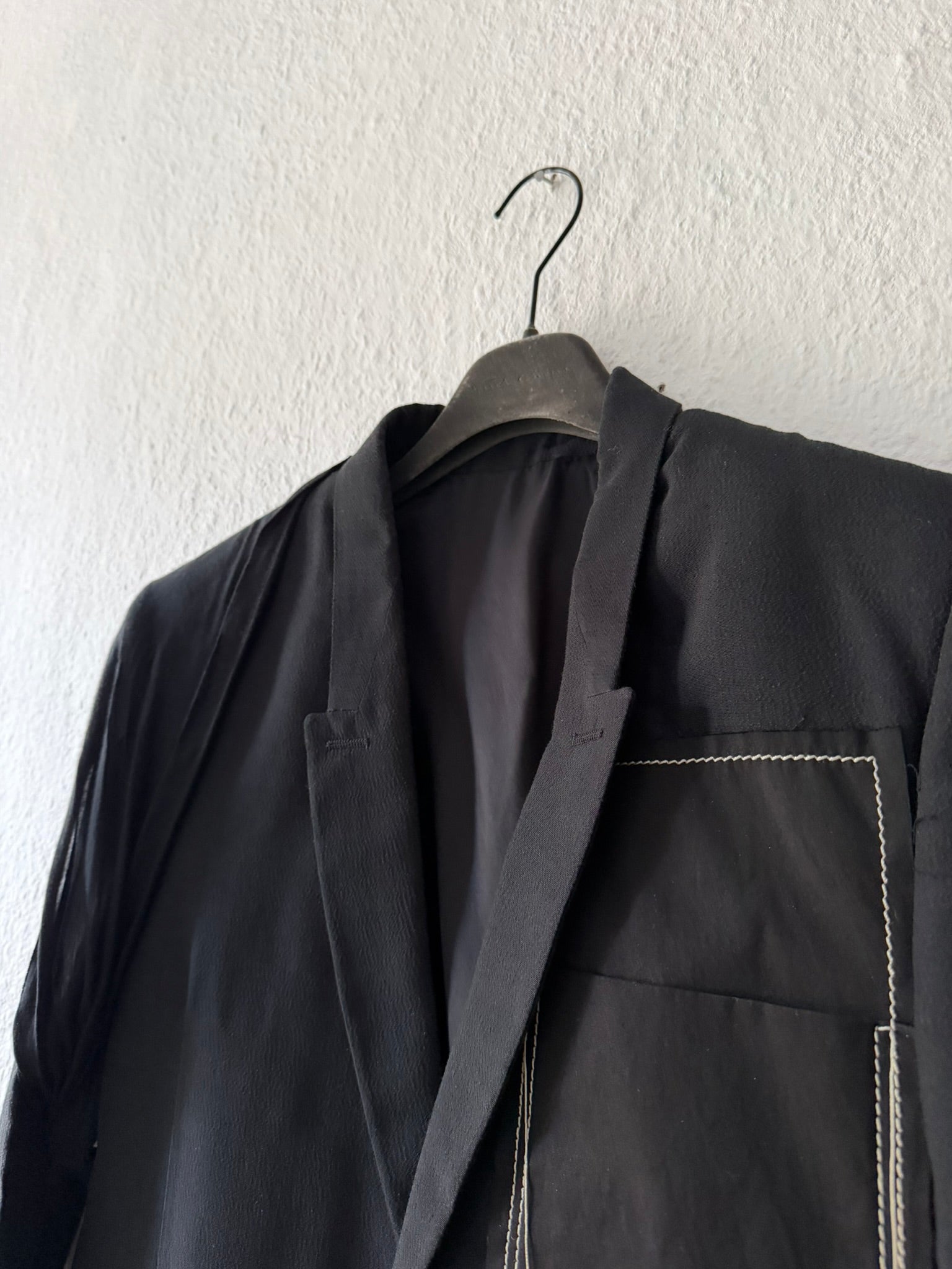 S/S 19 "BABEL" Black New Soft Blazer in Silk/Viscose/Cotton IT50/M