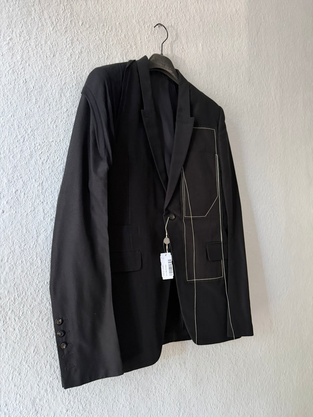 S/S 19 "BABEL" Black New Soft Blazer in Silk/Viscose/Cotton IT50/M