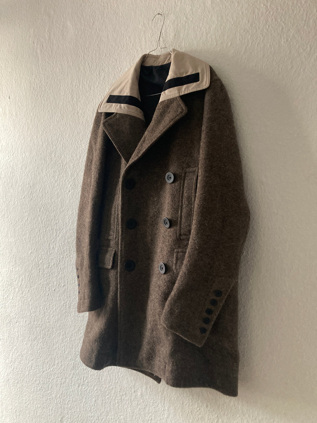 F/W 15 "SPHINX" Heavy Runway Wool Coat Rick Owens 52/L