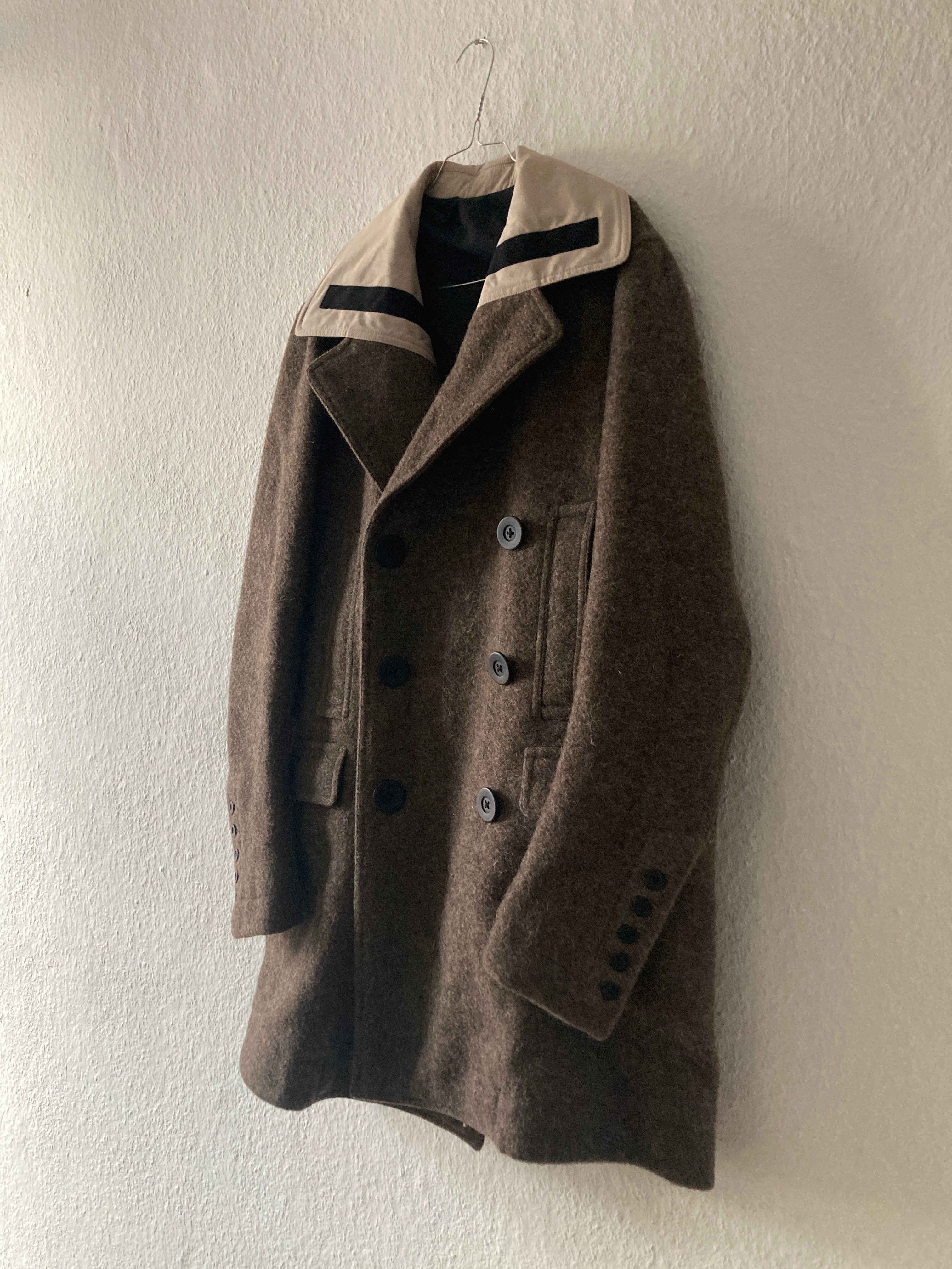 F/W 15 "SPHINX" Heavy Runway Wool Coat Rick Owens 52/L