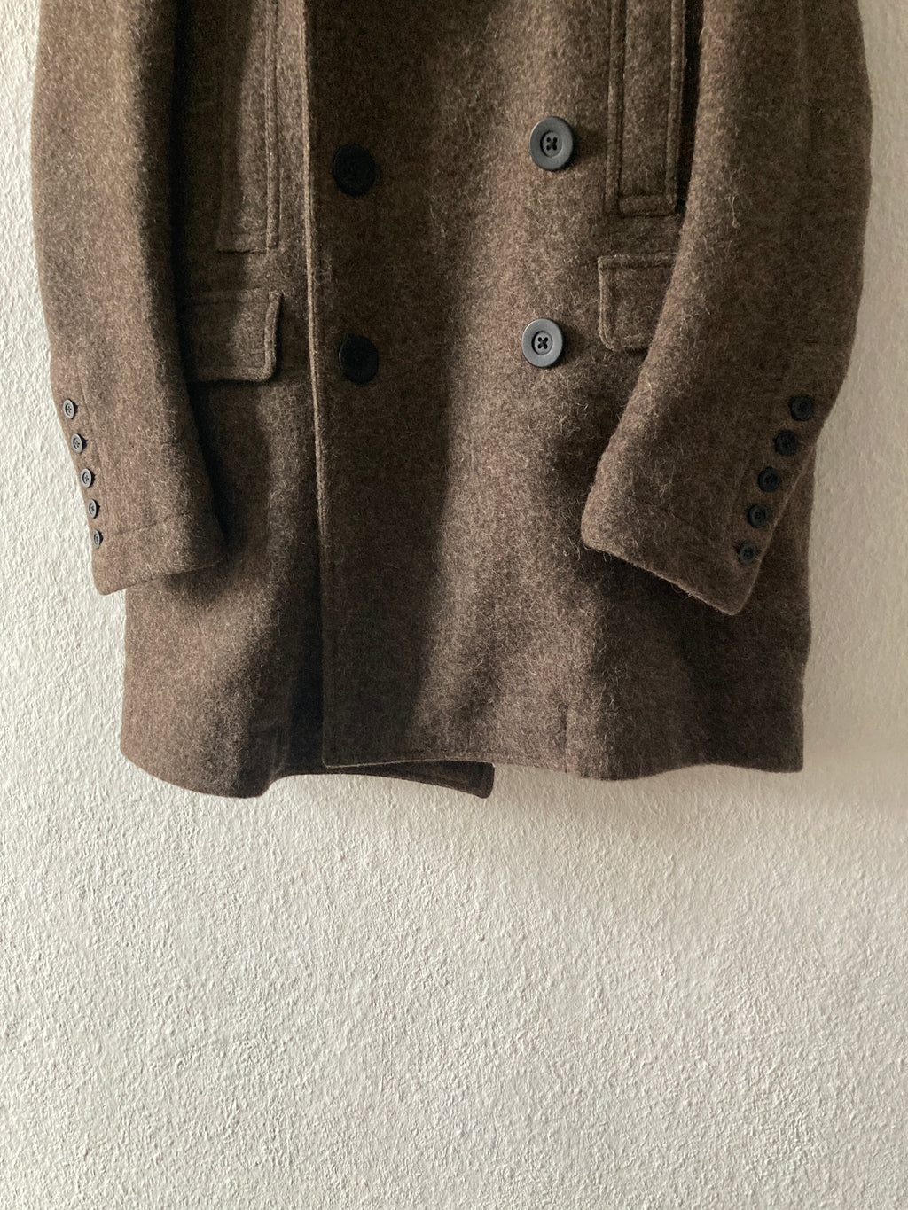 F/W 15 "SPHINX" Heavy Runway Wool Coat Rick Owens 52/L