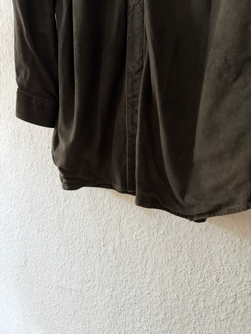 F/W 16 “MASTODON” Blistered Lamb Leather Trench Shirt L/54