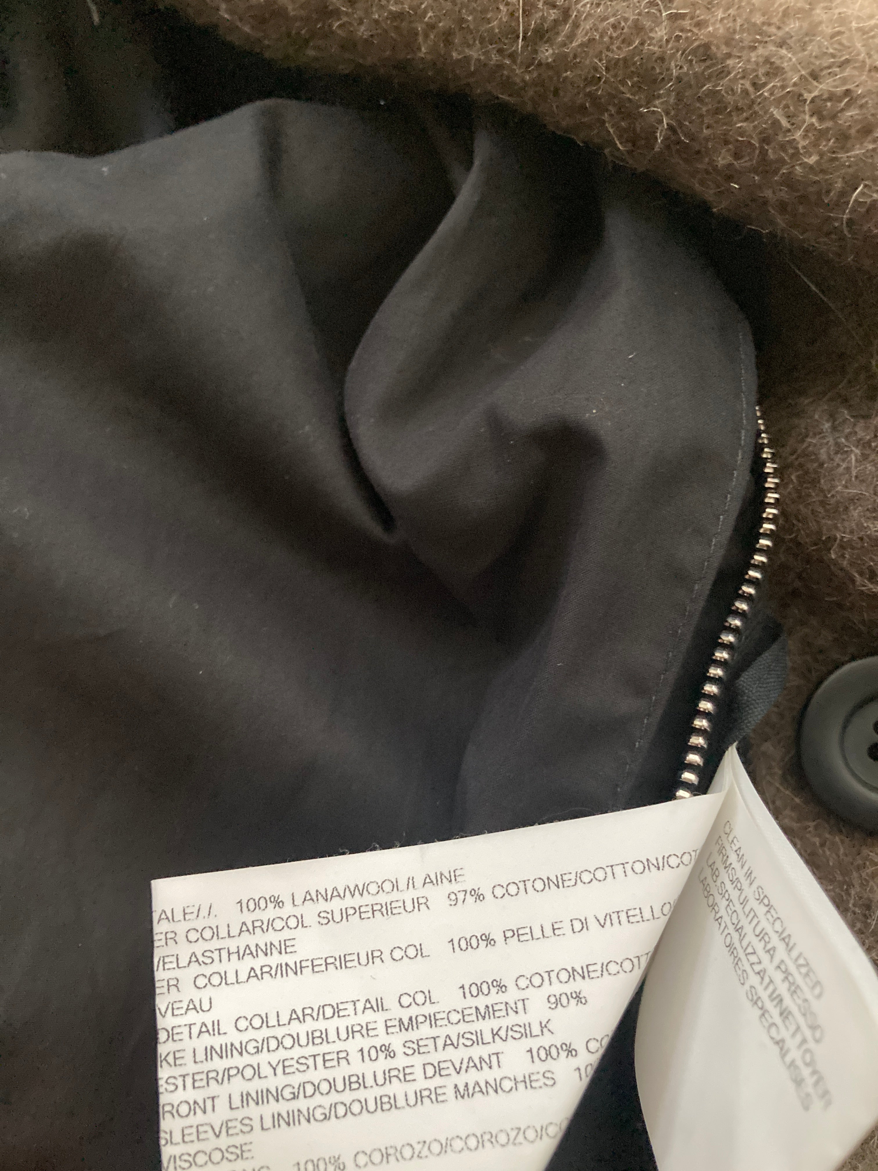 F/W 15 "SPHINX" Heavy Runway Wool Coat Rick Owens 52/L