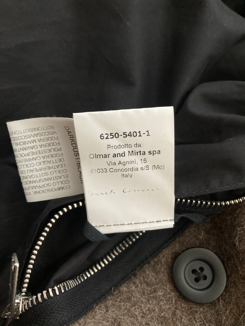 F/W 15 "SPHINX" Heavy Runway Wool Coat Rick Owens 52/L