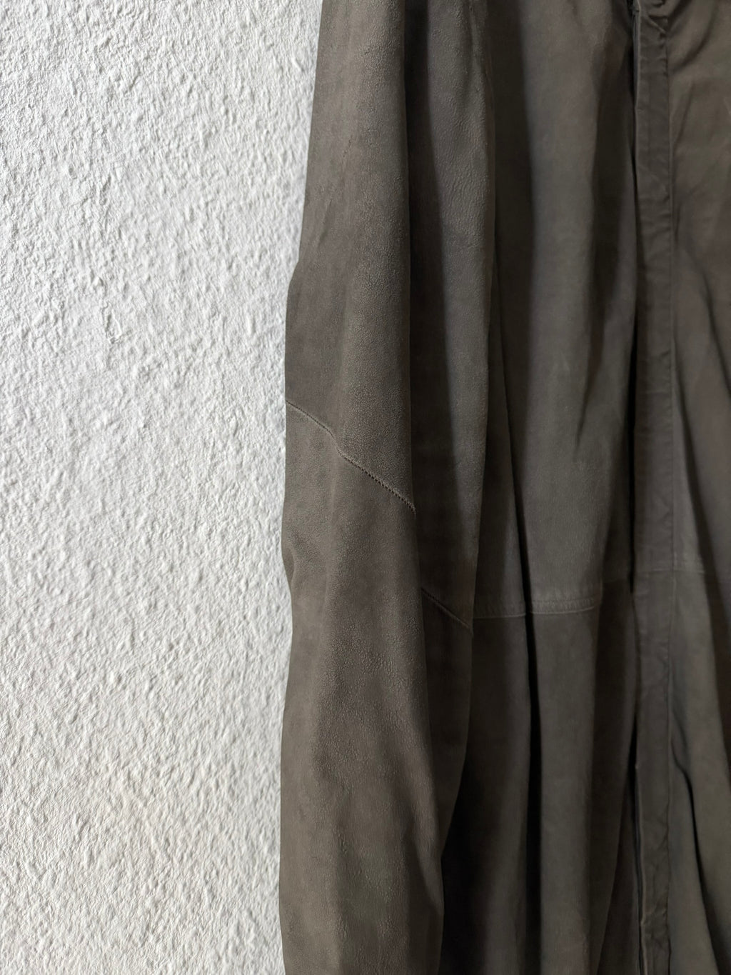 F/W 16 “MASTODON” Blistered Lamb Leather Trench Shirt L/54