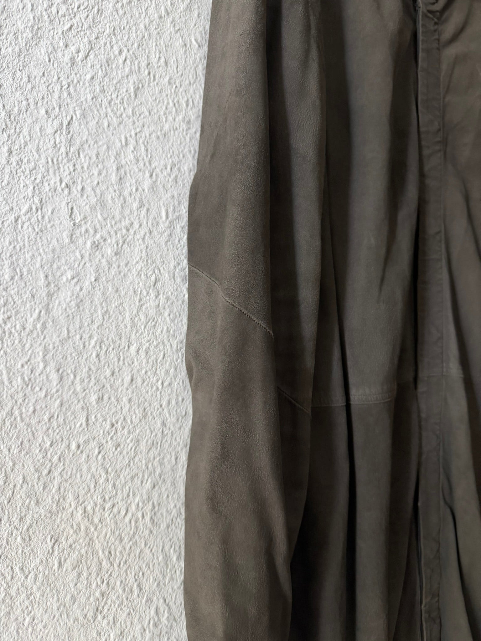 F/W 16 “MASTODON” Blistered Lamb Leather Trench Shirt L/54