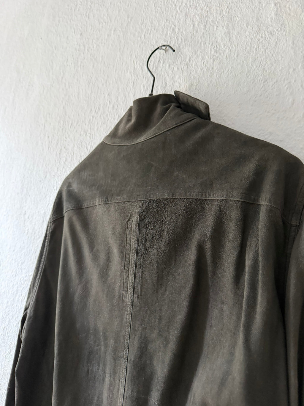 F/W 16 “MASTODON” Blistered Lamb Leather Trench Shirt L/54