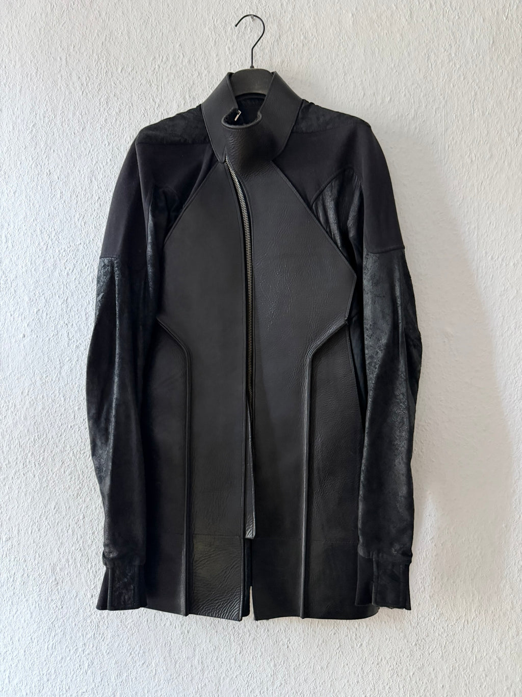 S/S 11 „ANTHEM“ Calf & Blistered Lamb Leather Jacket Rick Owens M