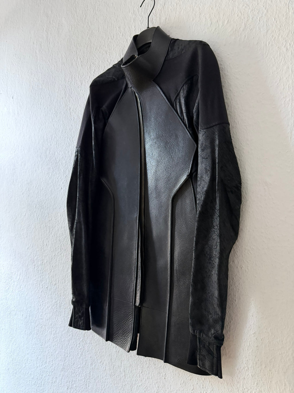 S/S 11 „ANTHEM“ Calf & Blistered Lamb Leather Jacket Rick Owens M