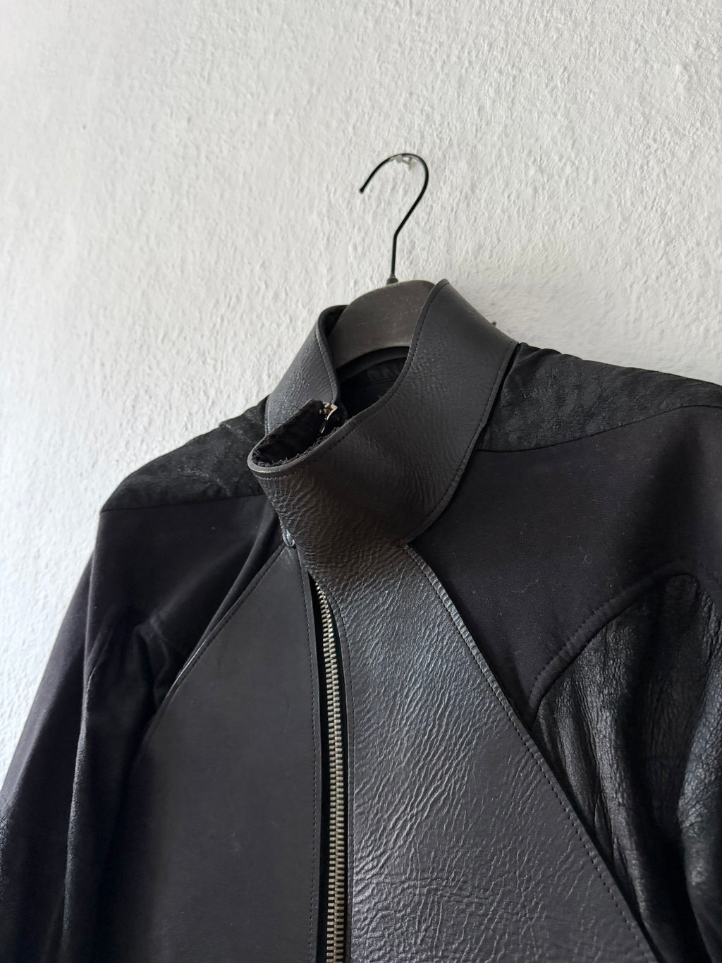 S/S 11 „ANTHEM“ Calf & Blistered Lamb Leather Jacket Rick Owens M