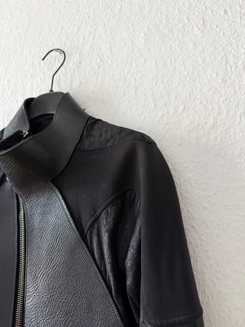 S/S 11 „ANTHEM“ Calf & Blistered Lamb Leather Jacket Rick Owens M