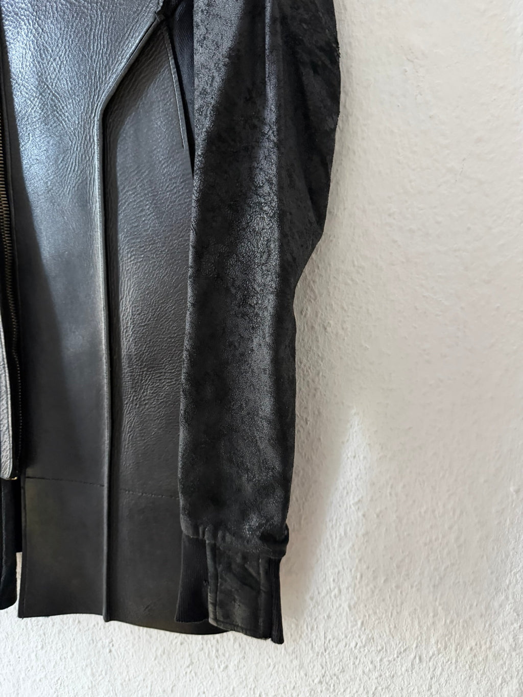 S/S 11 „ANTHEM“ Calf & Blistered Lamb Leather Jacket Rick Owens M