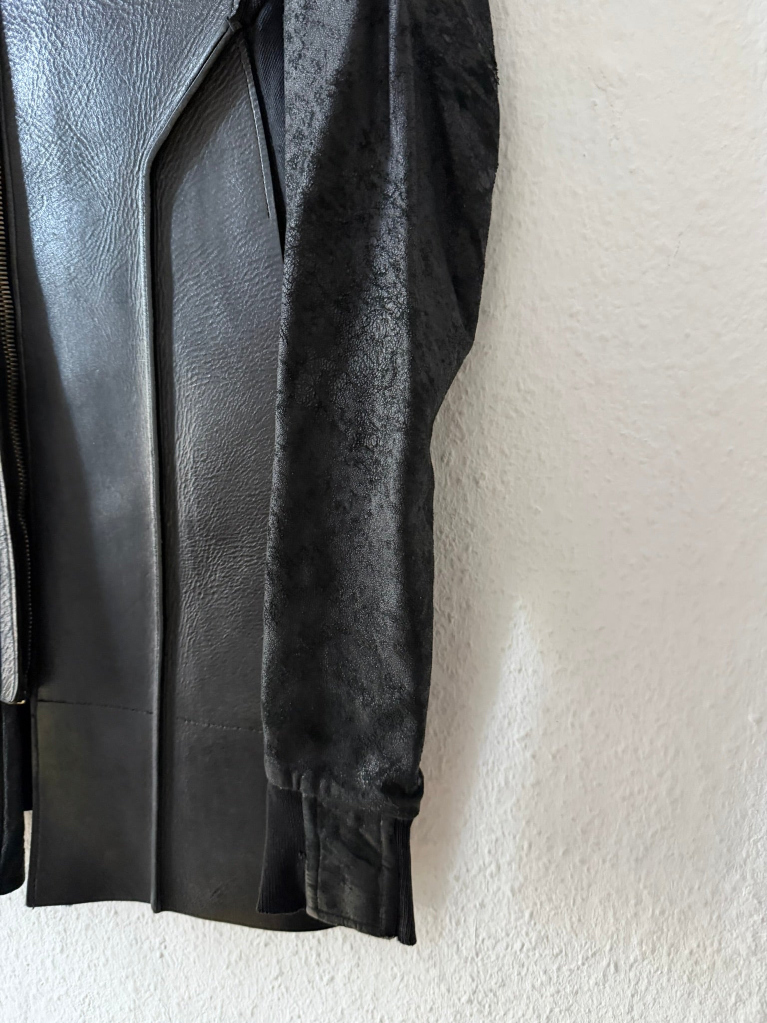 S/S 11 „ANTHEM“ Calf & Blistered Lamb Leather Jacket Rick Owens M