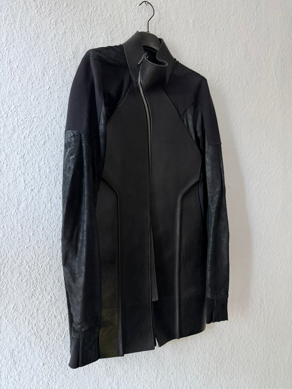S/S 11 „ANTHEM“ Calf & Blistered Lamb Leather Jacket Rick Owens M