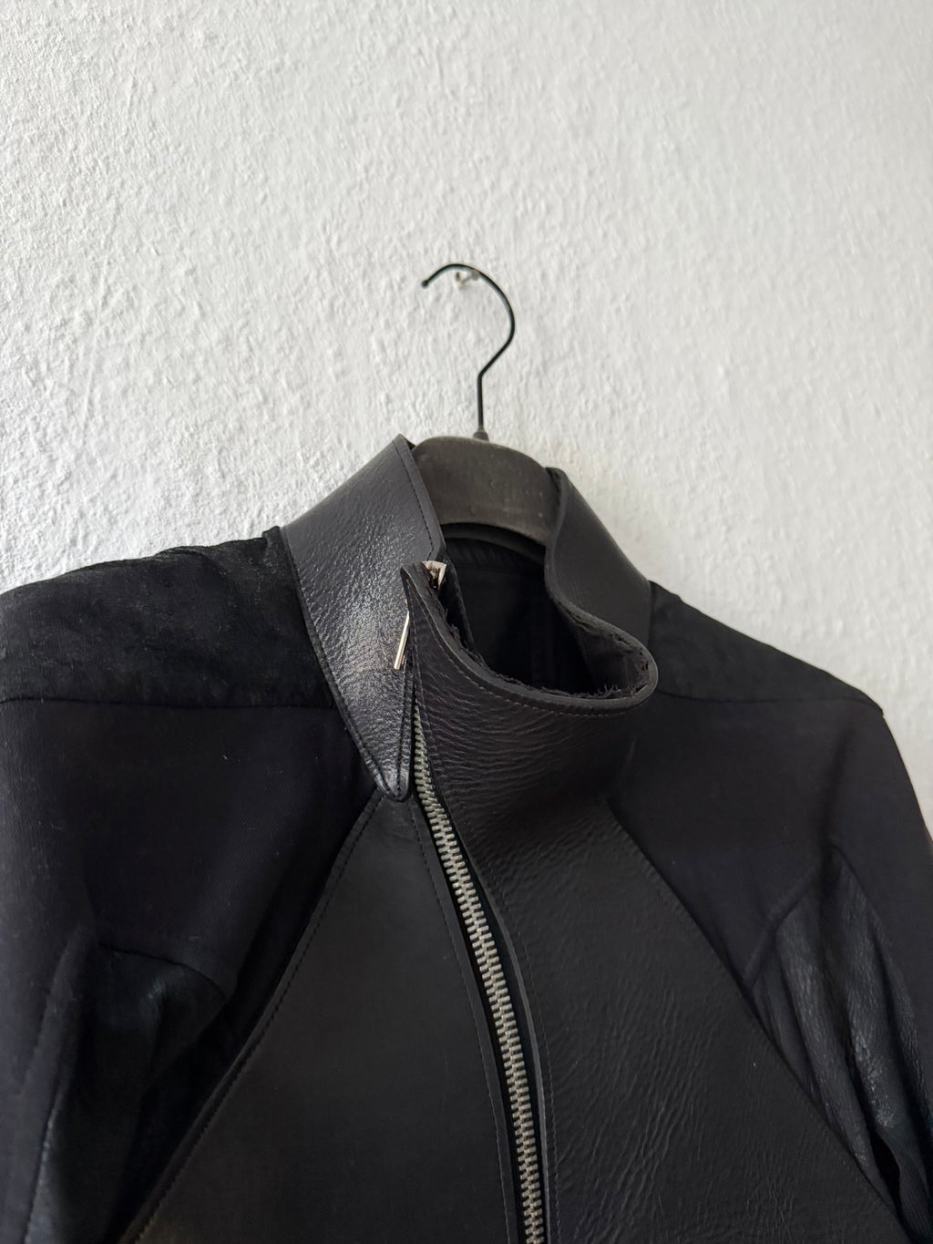 S/S 11 „ANTHEM“ Calf & Blistered Lamb Leather Jacket Rick Owens M