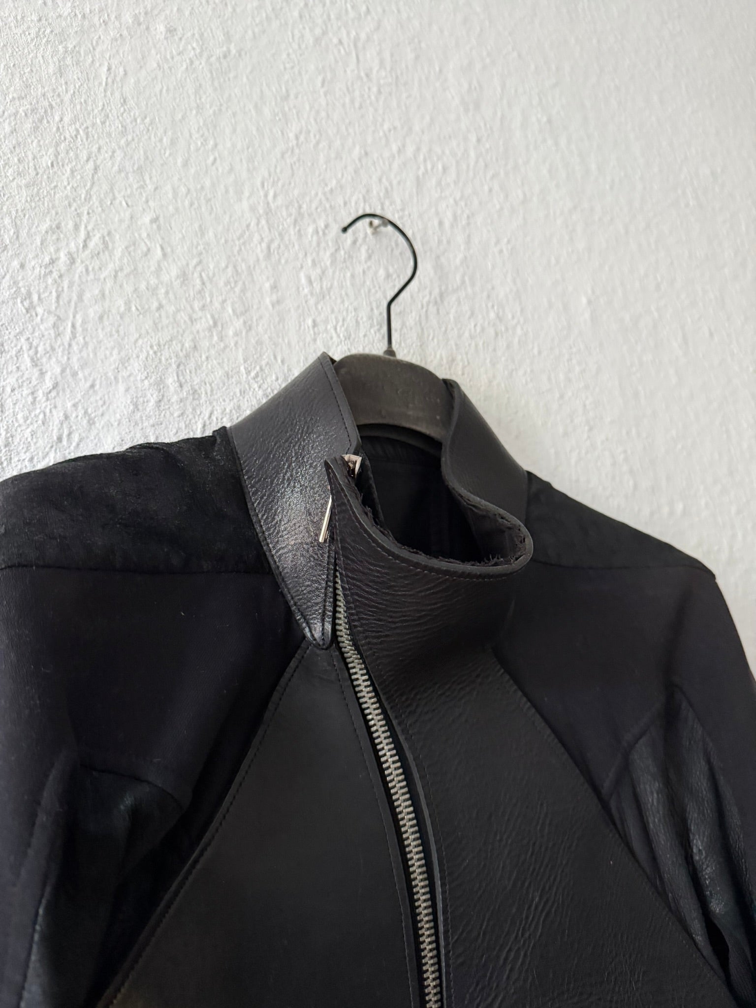 S/S 11 „ANTHEM“ Calf & Blistered Lamb Leather Jacket Rick Owens M
