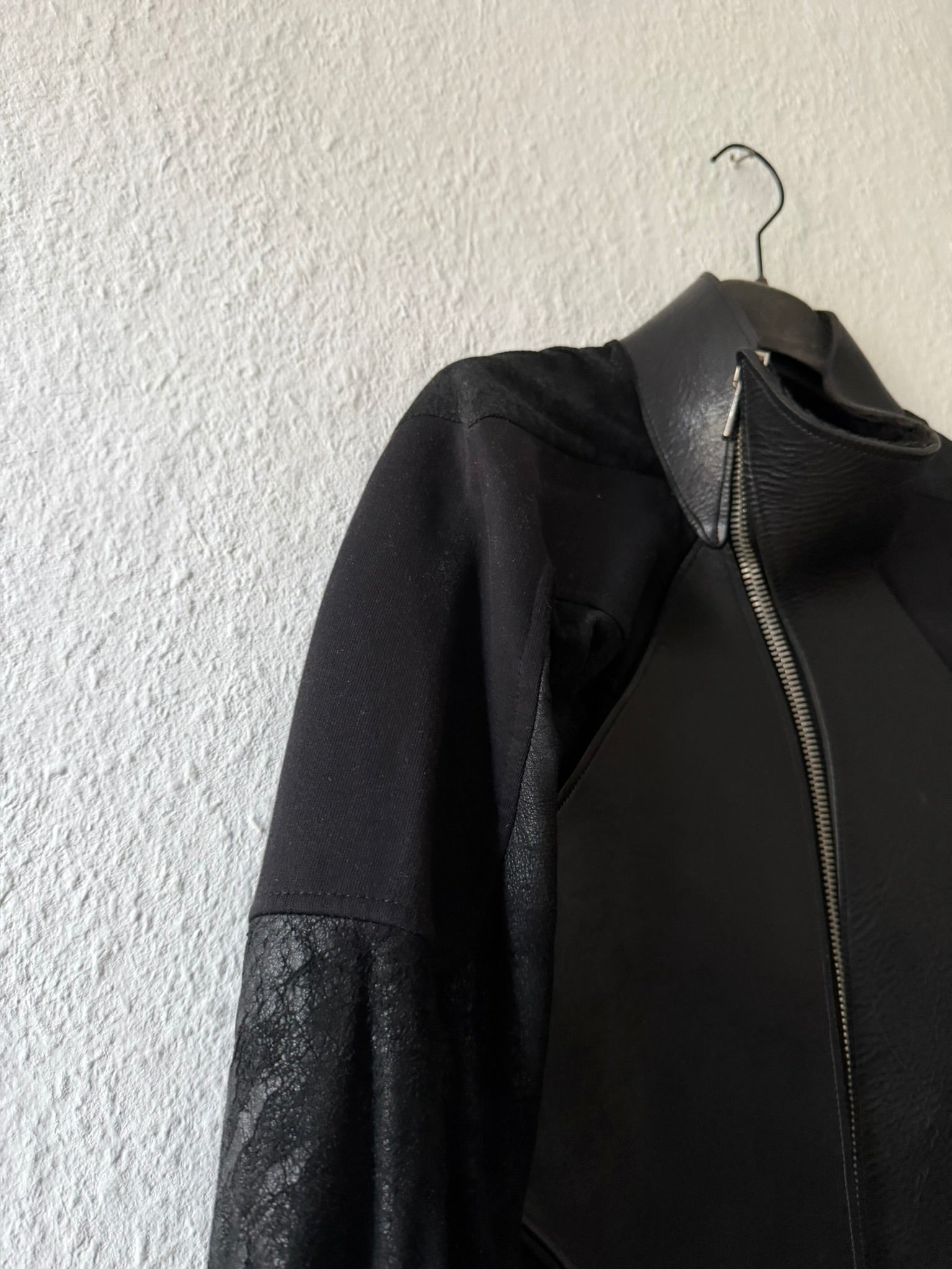 S/S 11 „ANTHEM“ Calf & Blistered Lamb Leather Jacket Rick Owens M