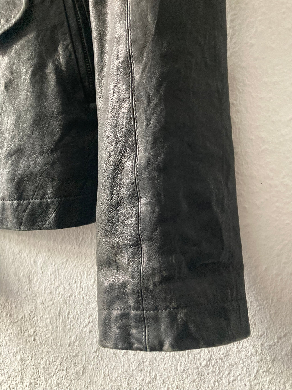 F/W 09 "CRUST" Hammered Lamb Stooges Leather Jacket in Black Size XL