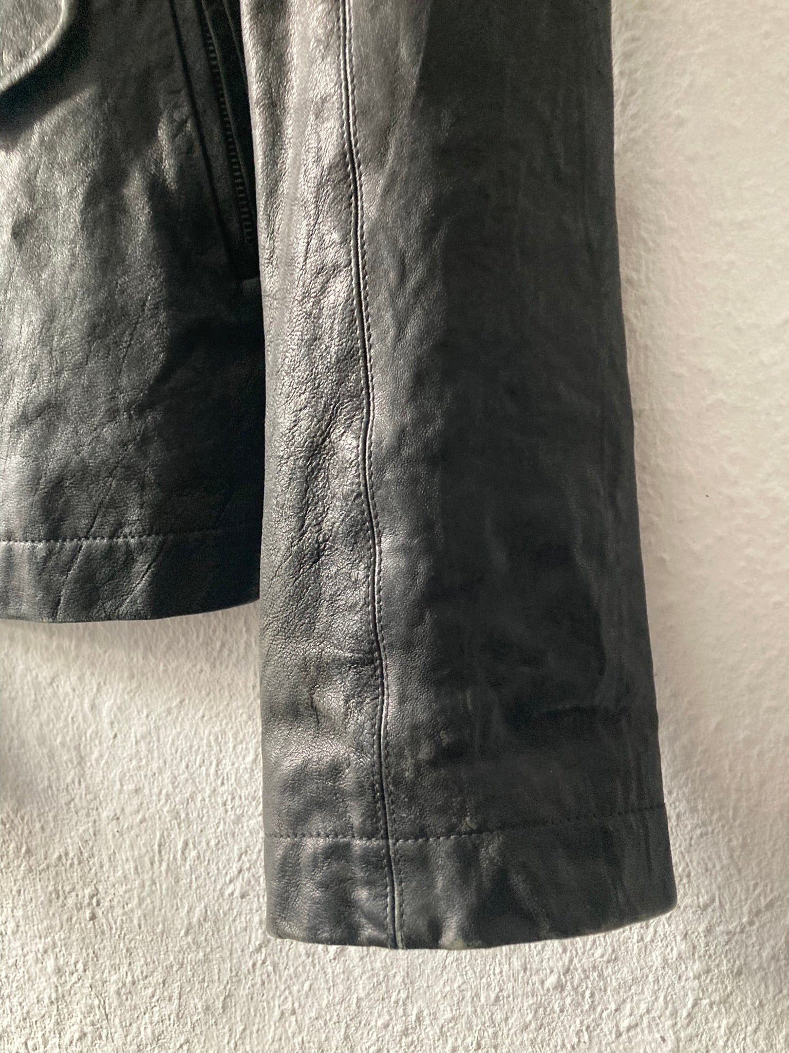 F/W 09 "CRUST" Hammered Lamb Stooges Leather Jacket in Black Size XL