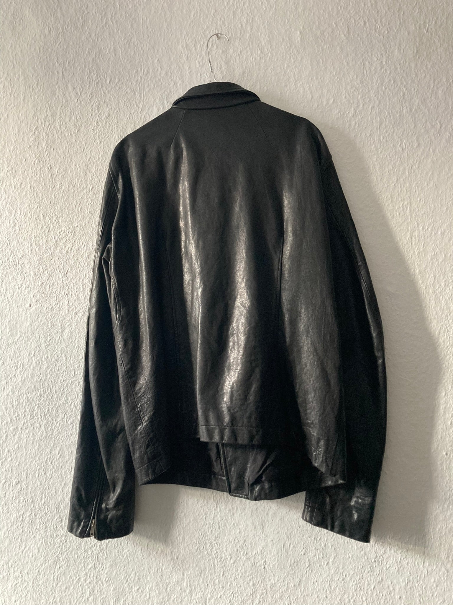 F/W 09 "CRUST" Hammered Lamb Stooges Leather Jacket in Black Size XL