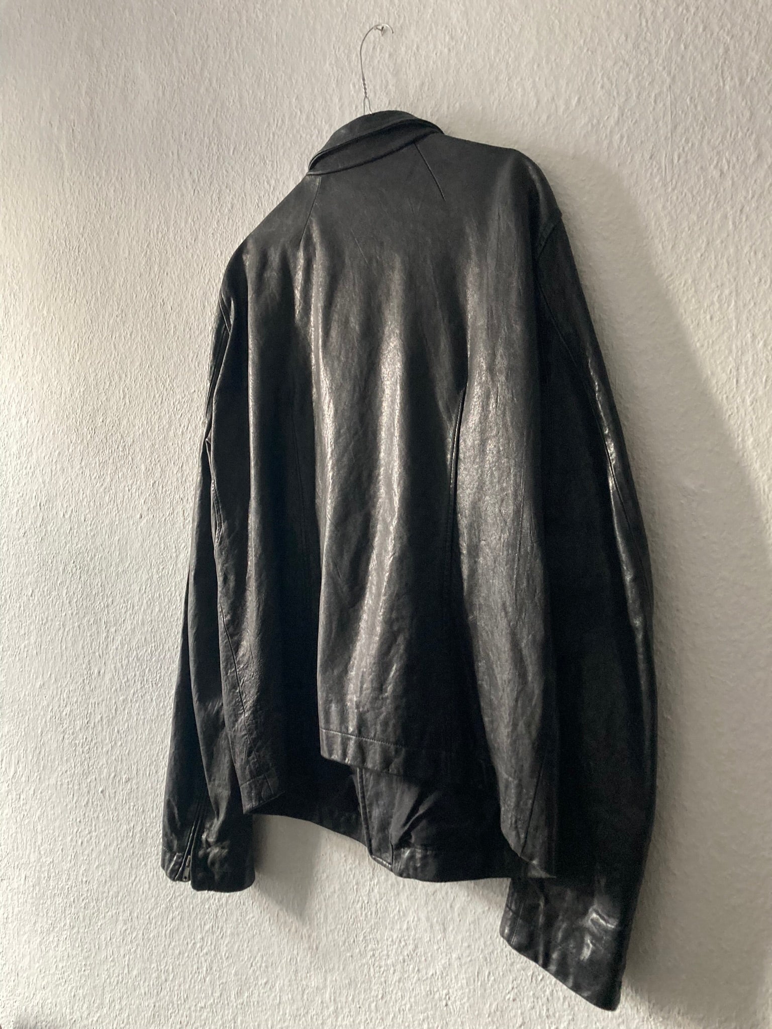 F/W 09 "CRUST" Hammered Lamb Stooges Leather Jacket in Black Size XL