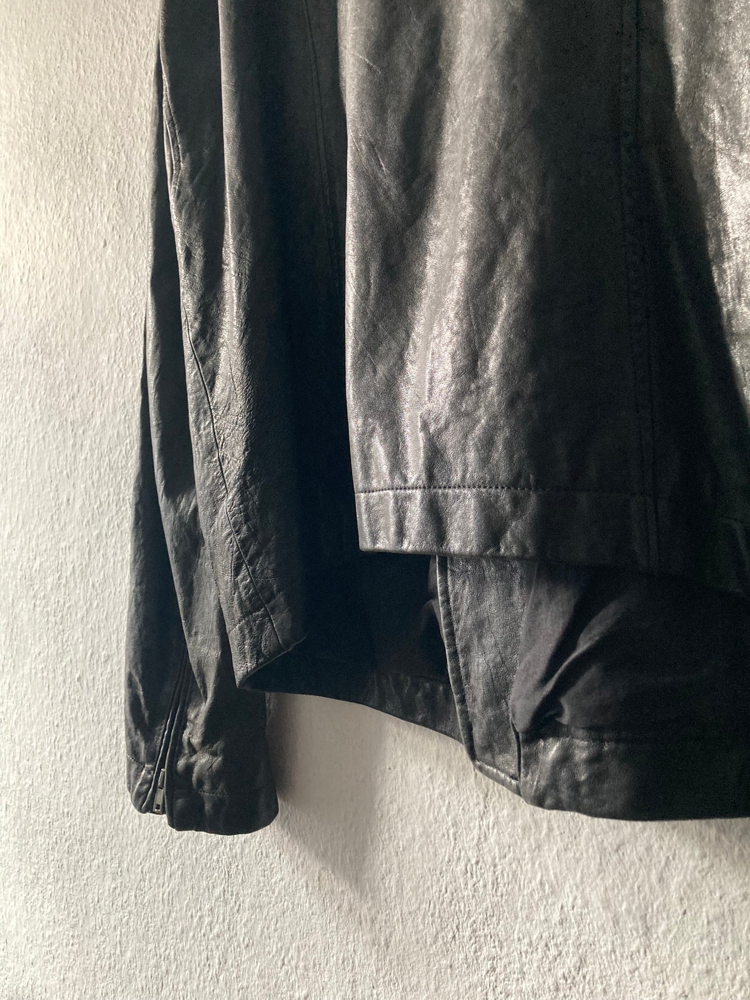 F/W 09 "CRUST" Hammered Lamb Stooges Leather Jacket in Black Size XL