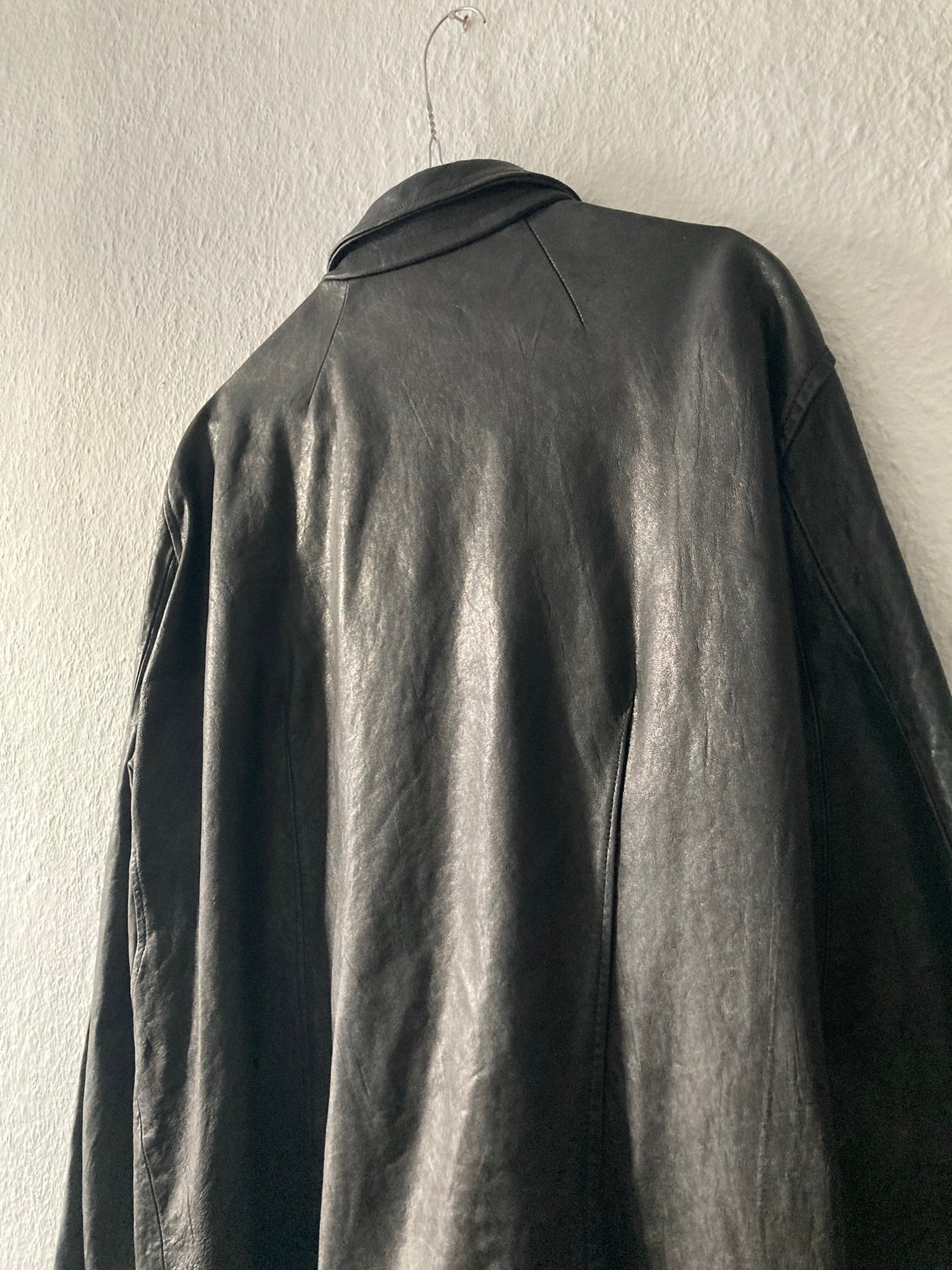 F/W 09 "CRUST" Hammered Lamb Stooges Leather Jacket in Black Size XL