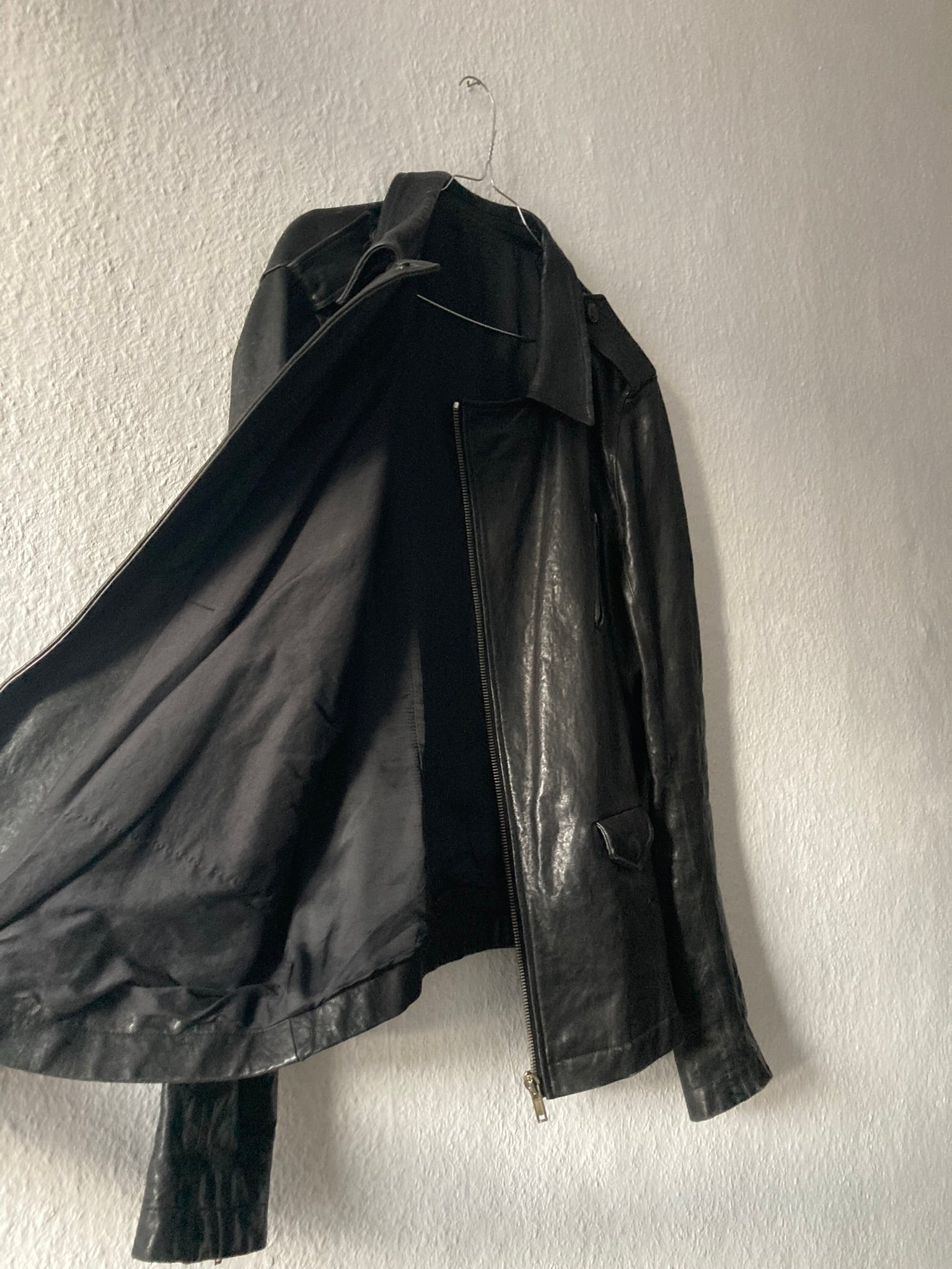 F/W 09 "CRUST" Hammered Lamb Stooges Leather Jacket in Black Size XL
