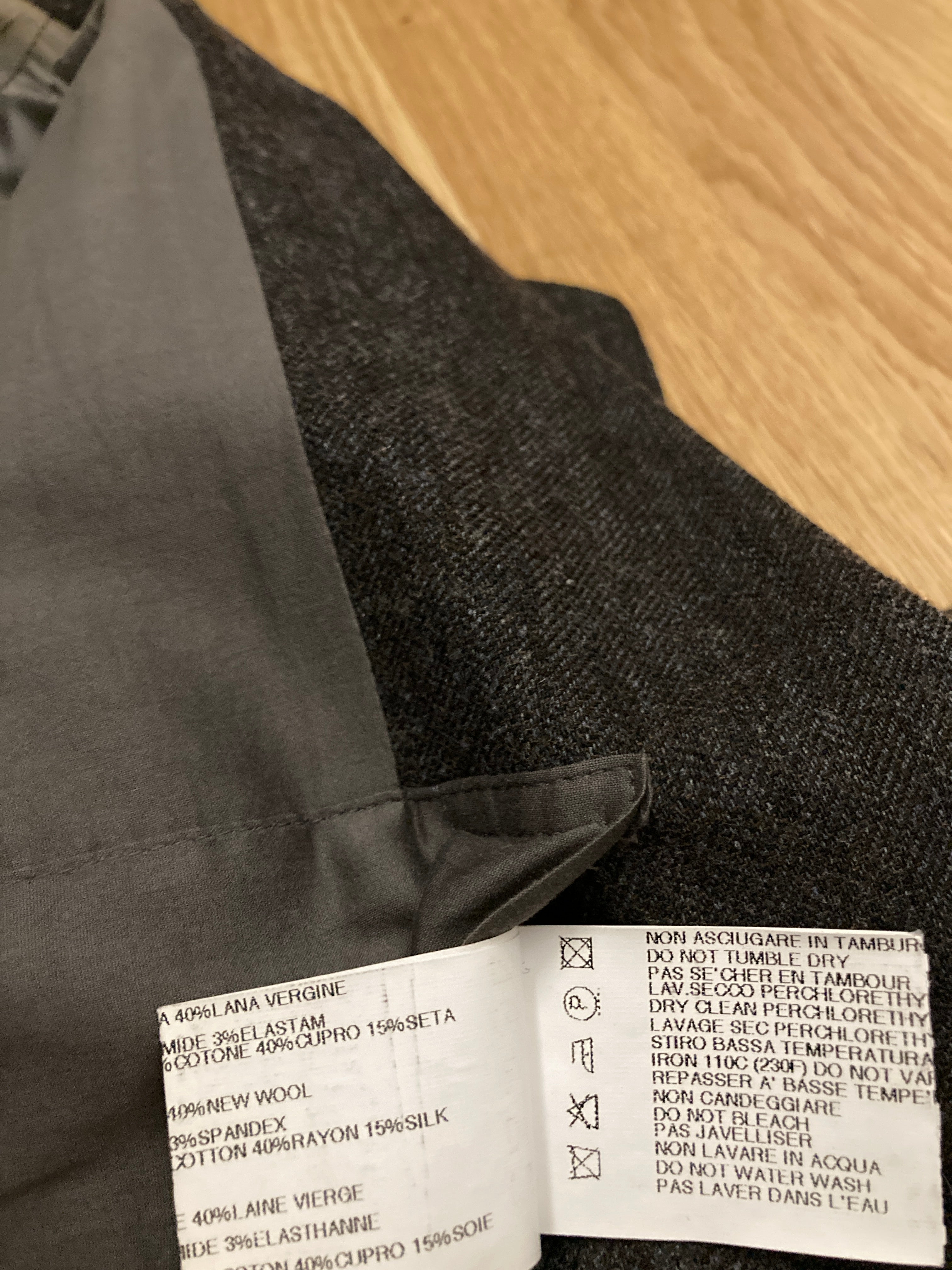 F/W 10 "GLEAM" Runway Wool & Viscose Suit Rick Owens