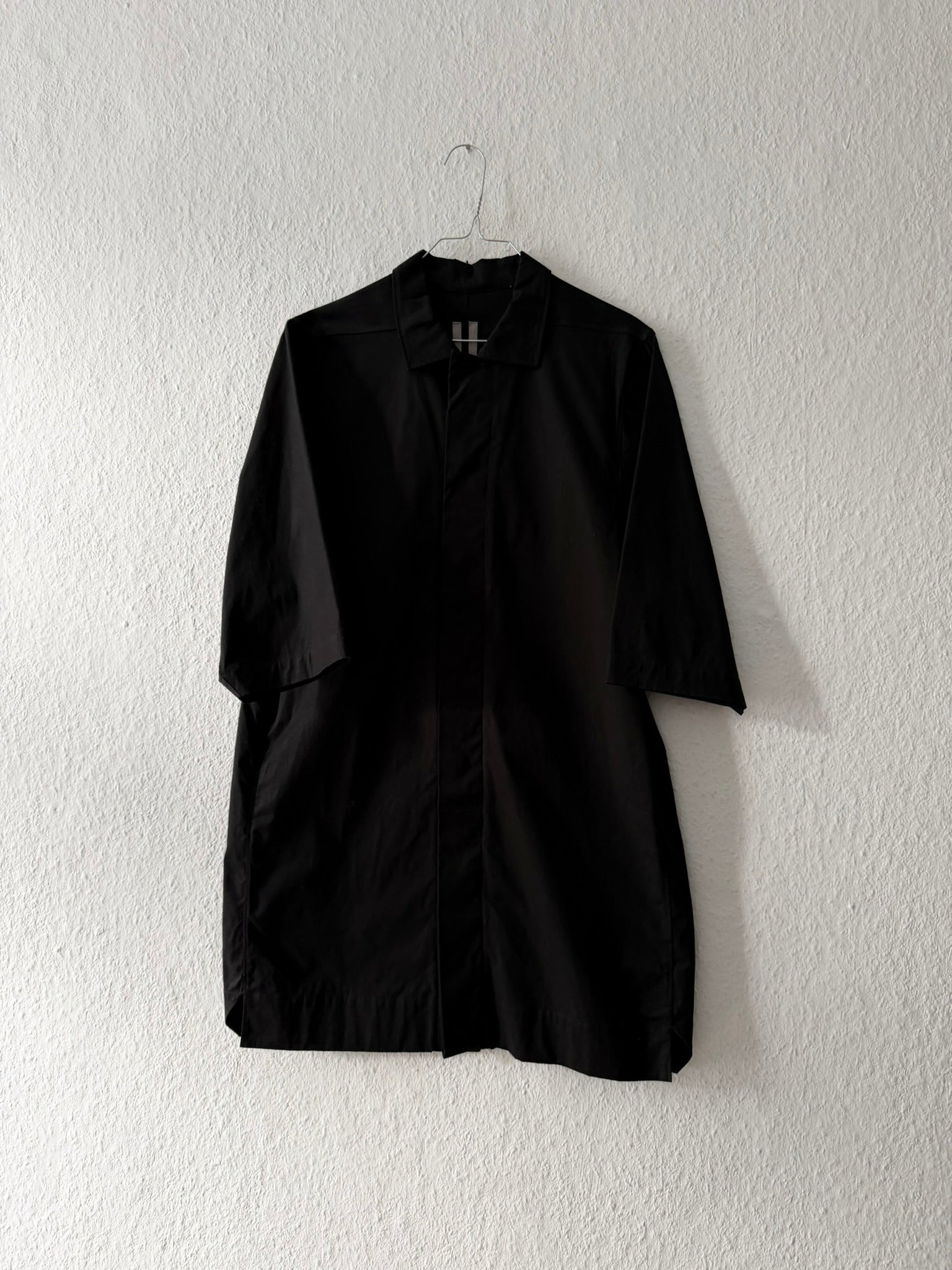 S/S 17 "WALRUS" Black Magnum Short Sleeve Shirt Rick Owens IT48