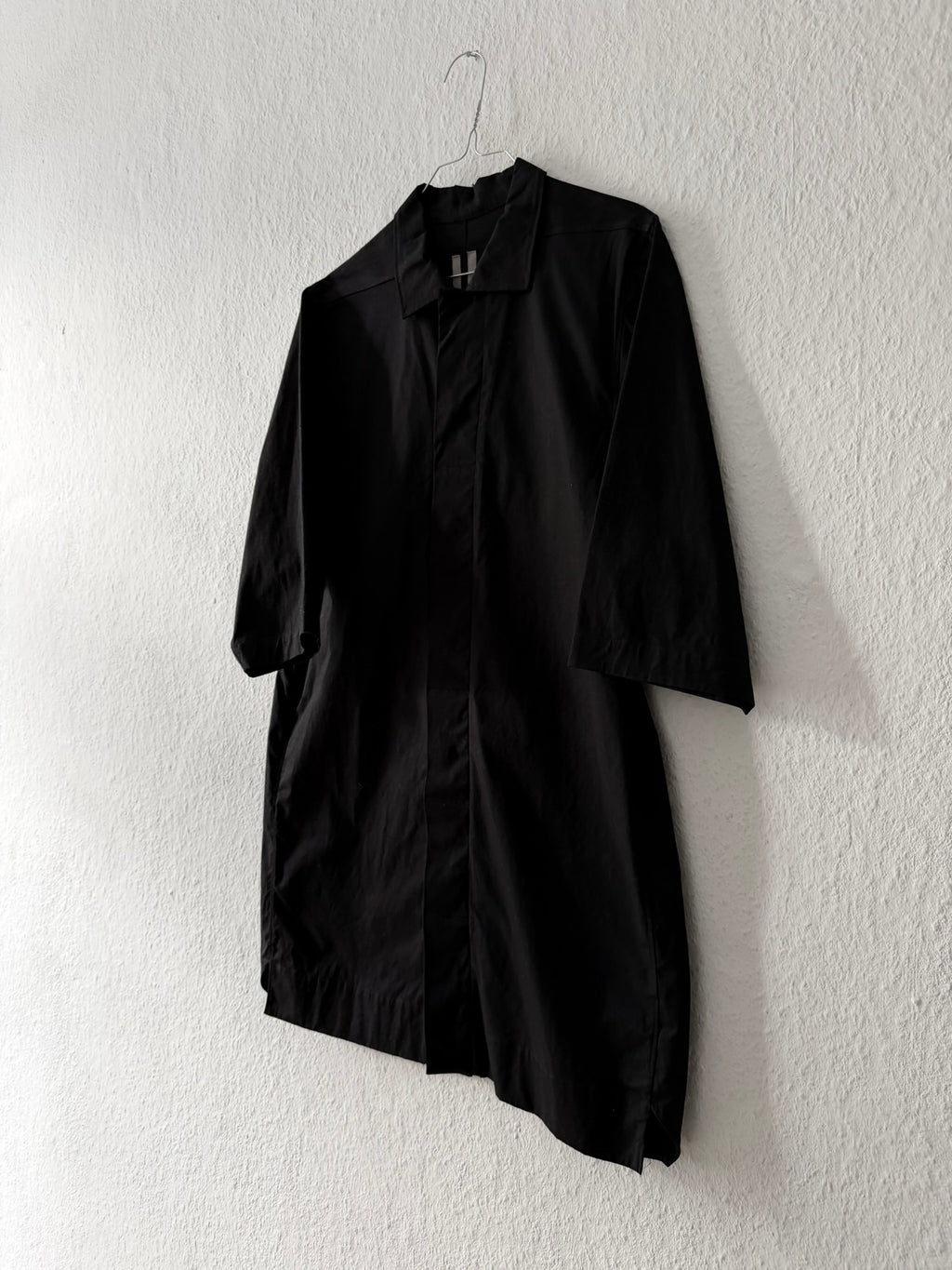 S/S 17 "WALRUS" Black Magnum Short Sleeve Shirt Rick Owens IT48