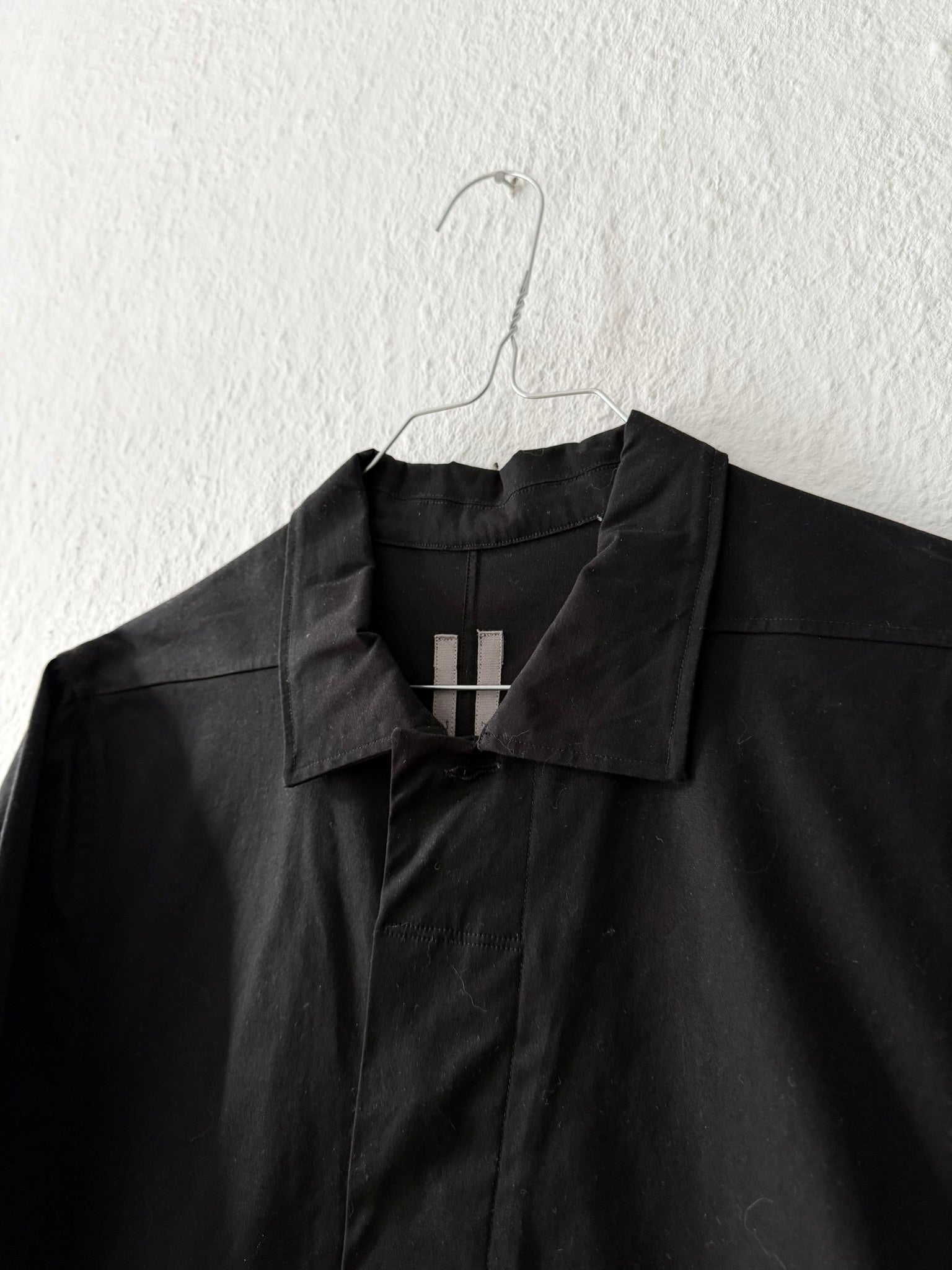 S/S 17 "WALRUS" Black Magnum Short Sleeve Shirt Rick Owens IT48