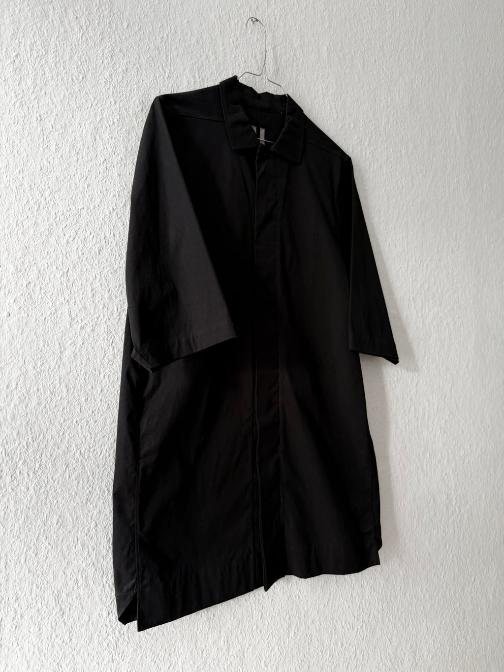 S/S 17 "WALRUS" Black Magnum Short Sleeve Shirt Rick Owens IT48