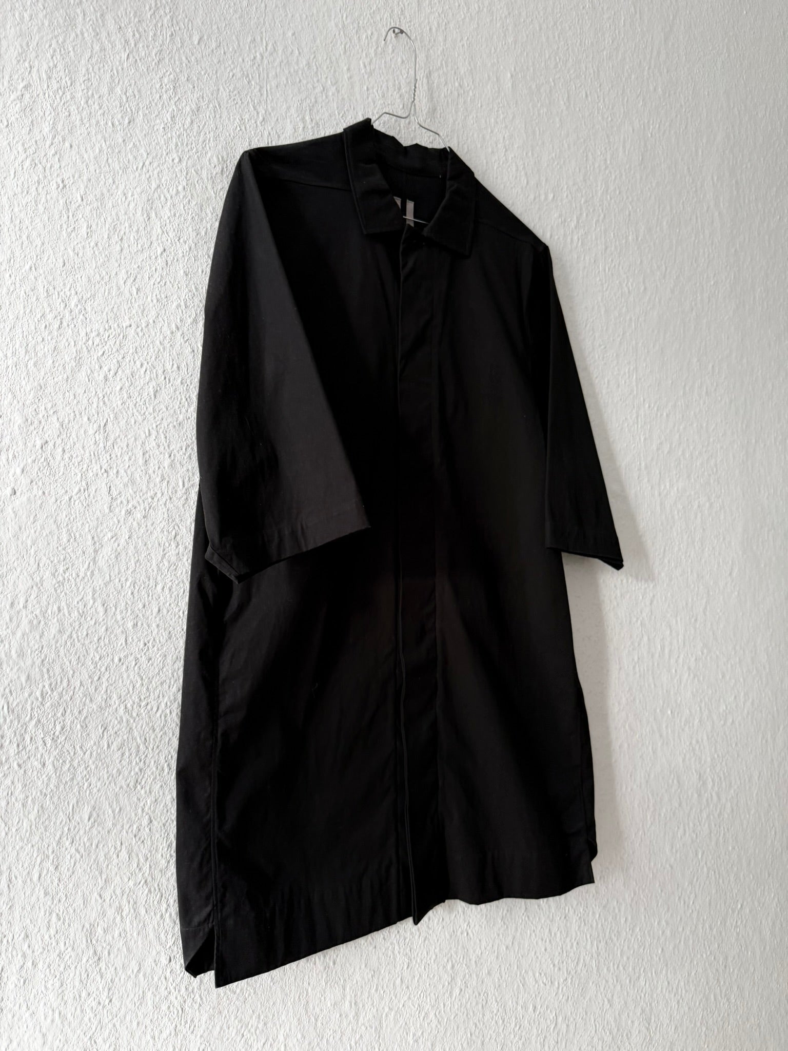 S/S 17 "WALRUS" Black Magnum Short Sleeve Shirt Rick Owens IT48