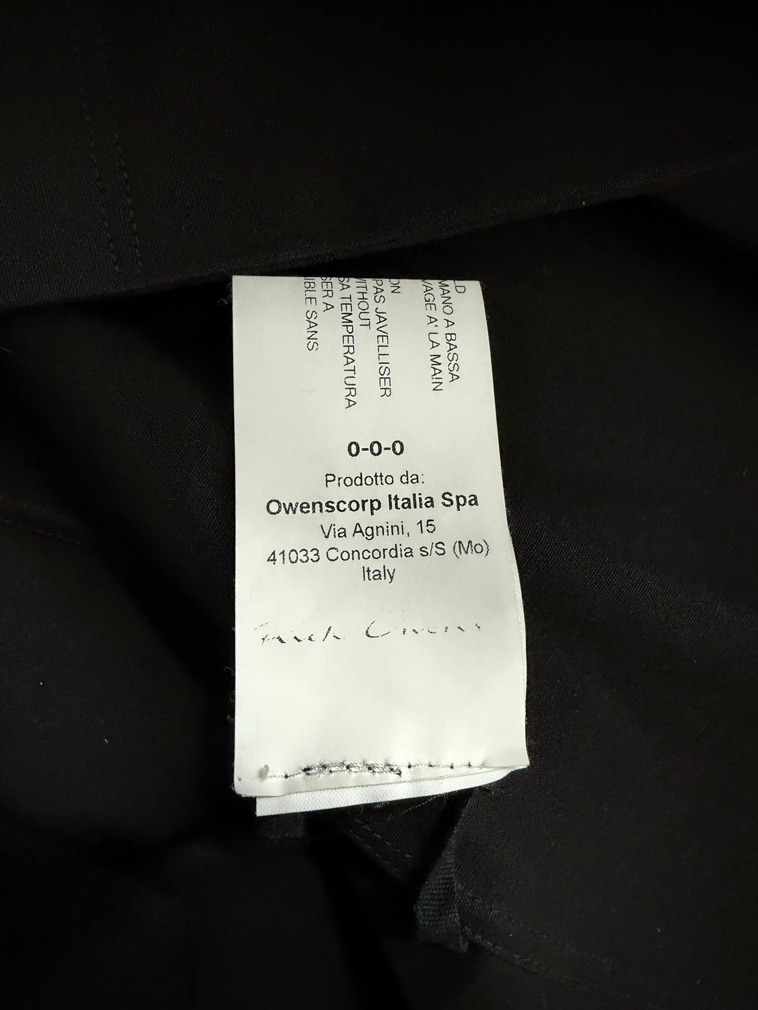 S/S 17 "WALRUS" Black Magnum Short Sleeve Shirt Rick Owens IT48