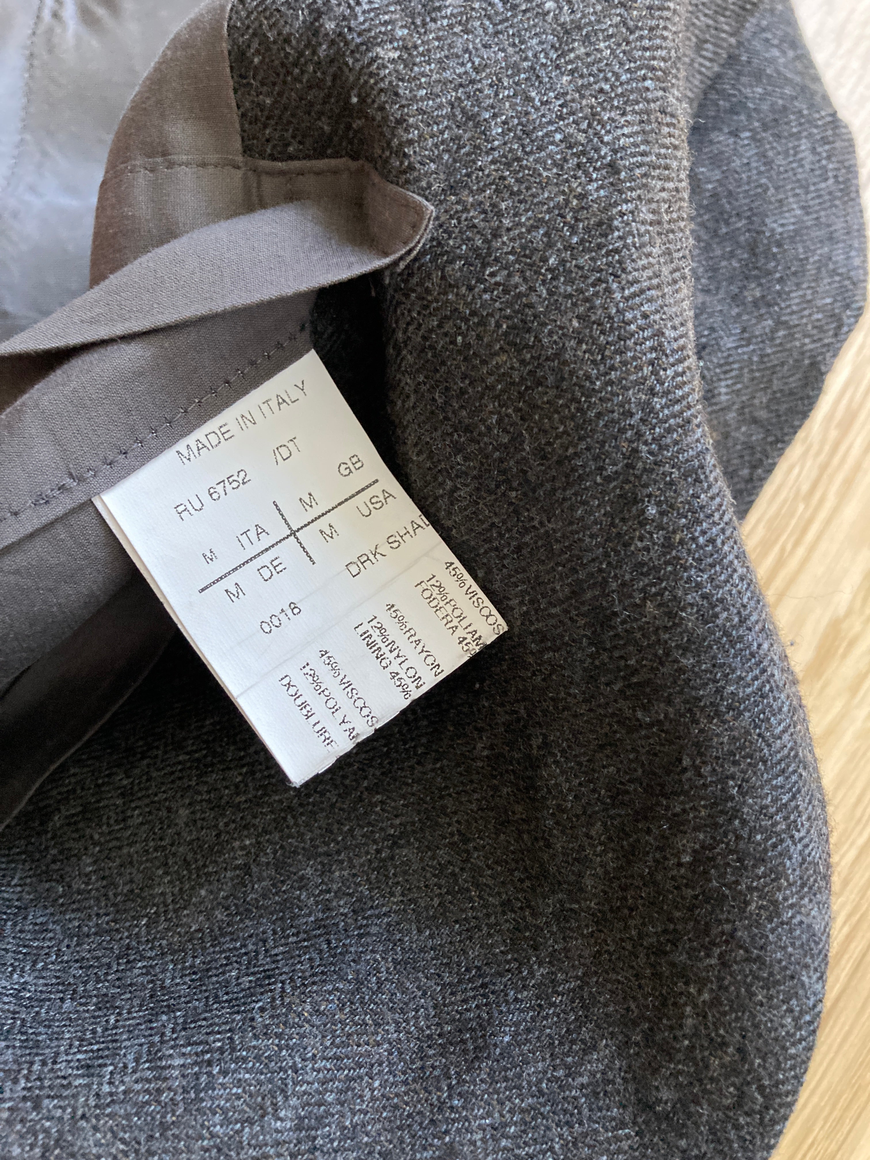 F/W 10 "GLEAM" Runway Wool Blazer Rick Owens M