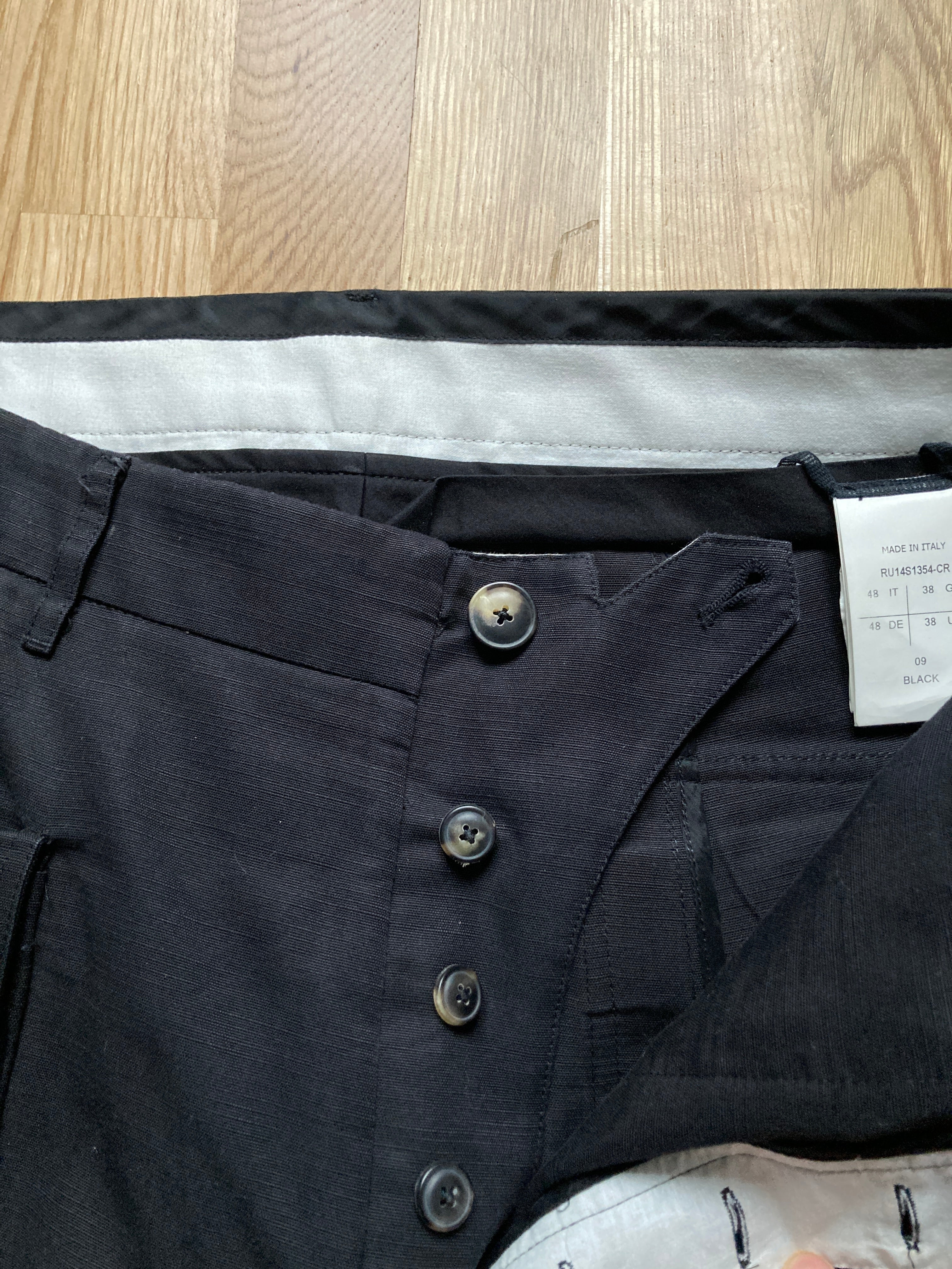 S/S 14 "VICIOUS" Ramie & Cotton Memphis Pants Rick Owens M