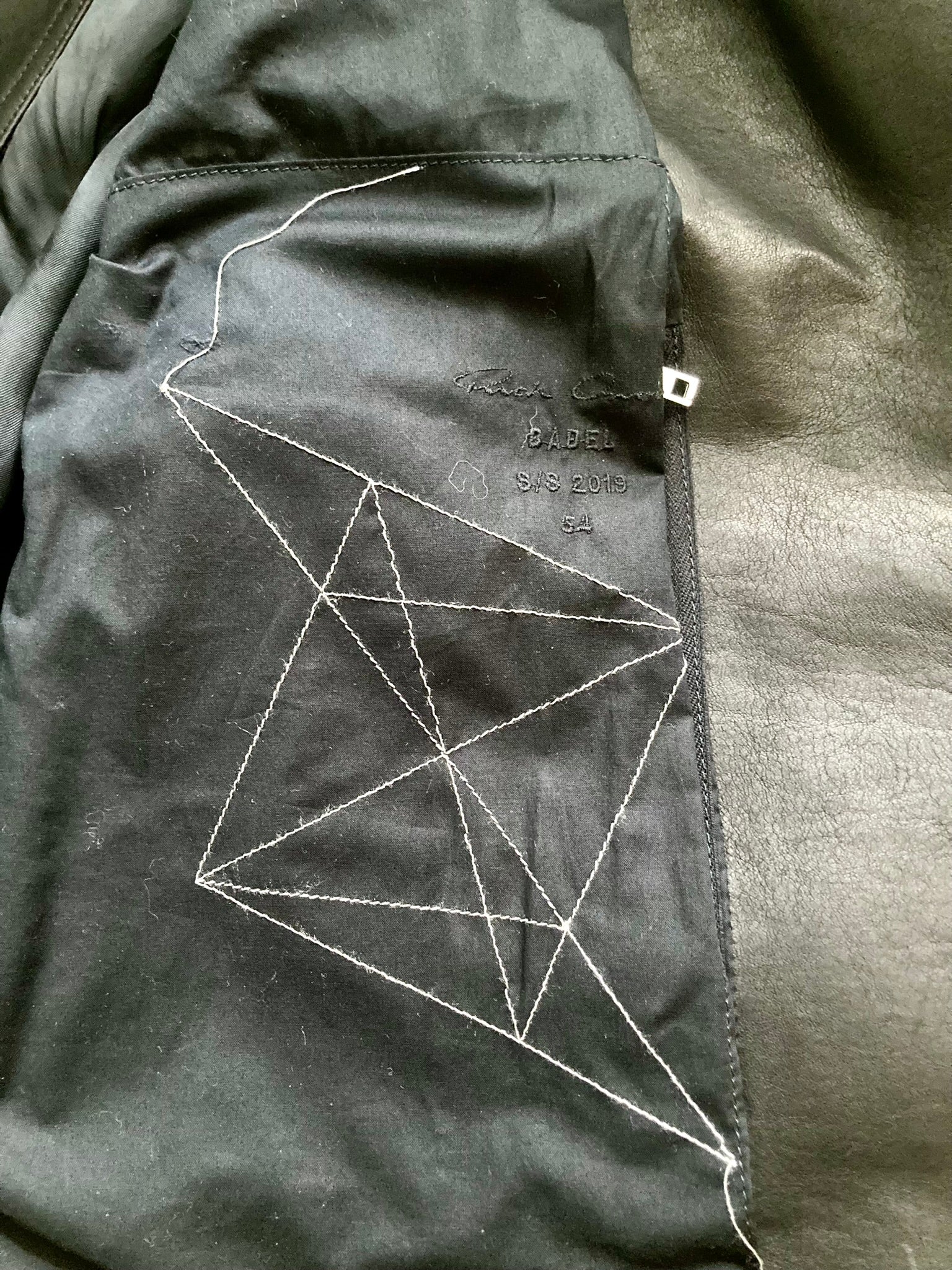 S/S 19 "BABEL" Studded Cropped Stooges LCW Calf Leather Jacket in Black