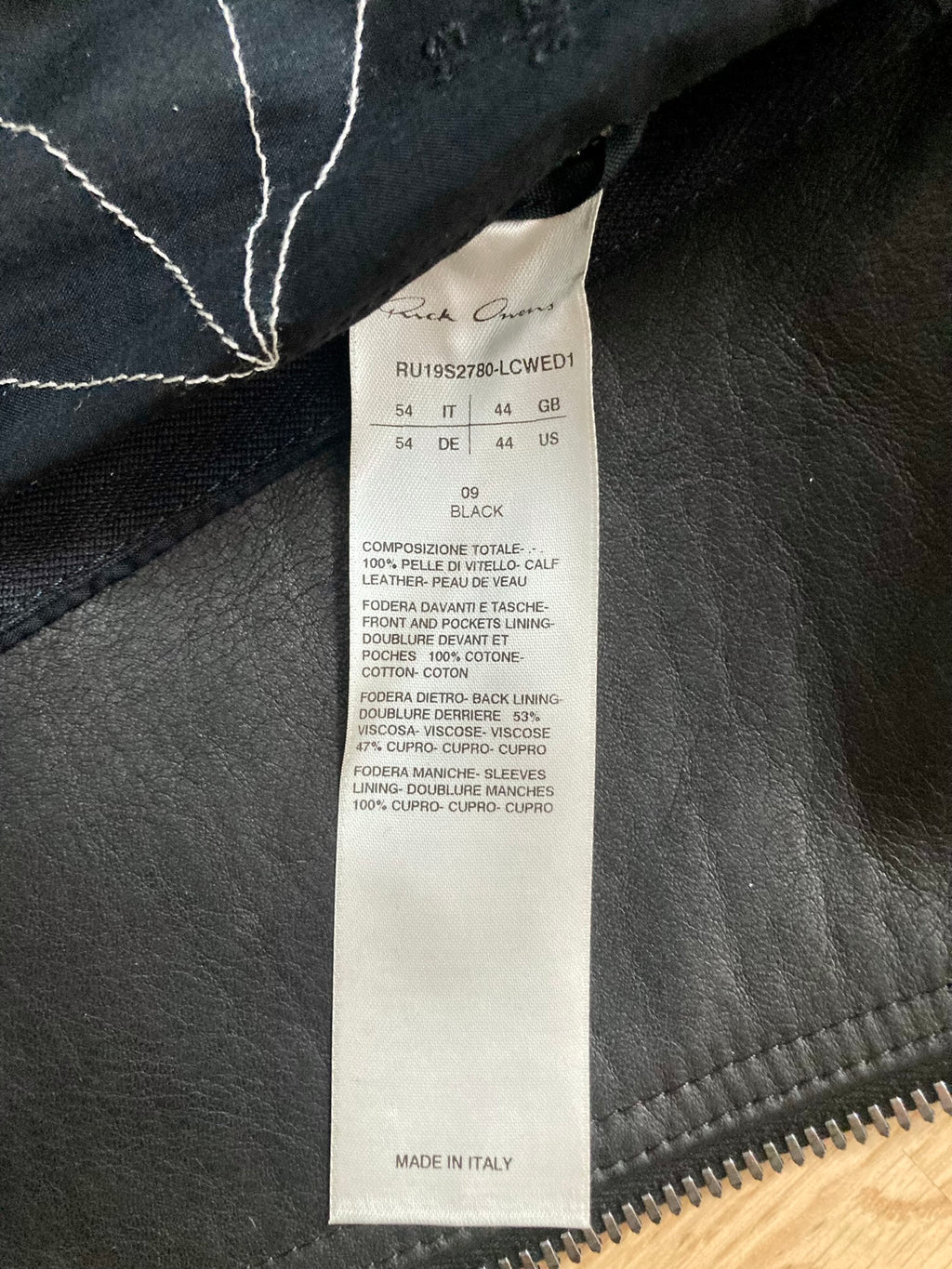 S/S 19 "BABEL" Studded Cropped Stooges LCW Calf Leather Jacket in Black