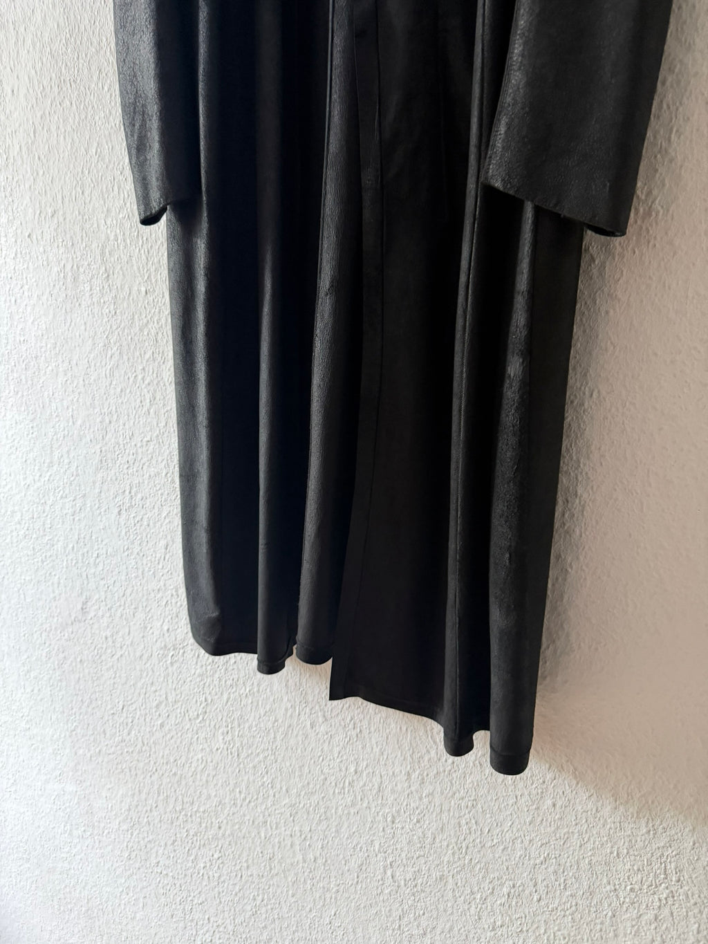 S/S 13 "ISLAND" Black Blistered Lamb Leather Coat Rick Owens L/XL