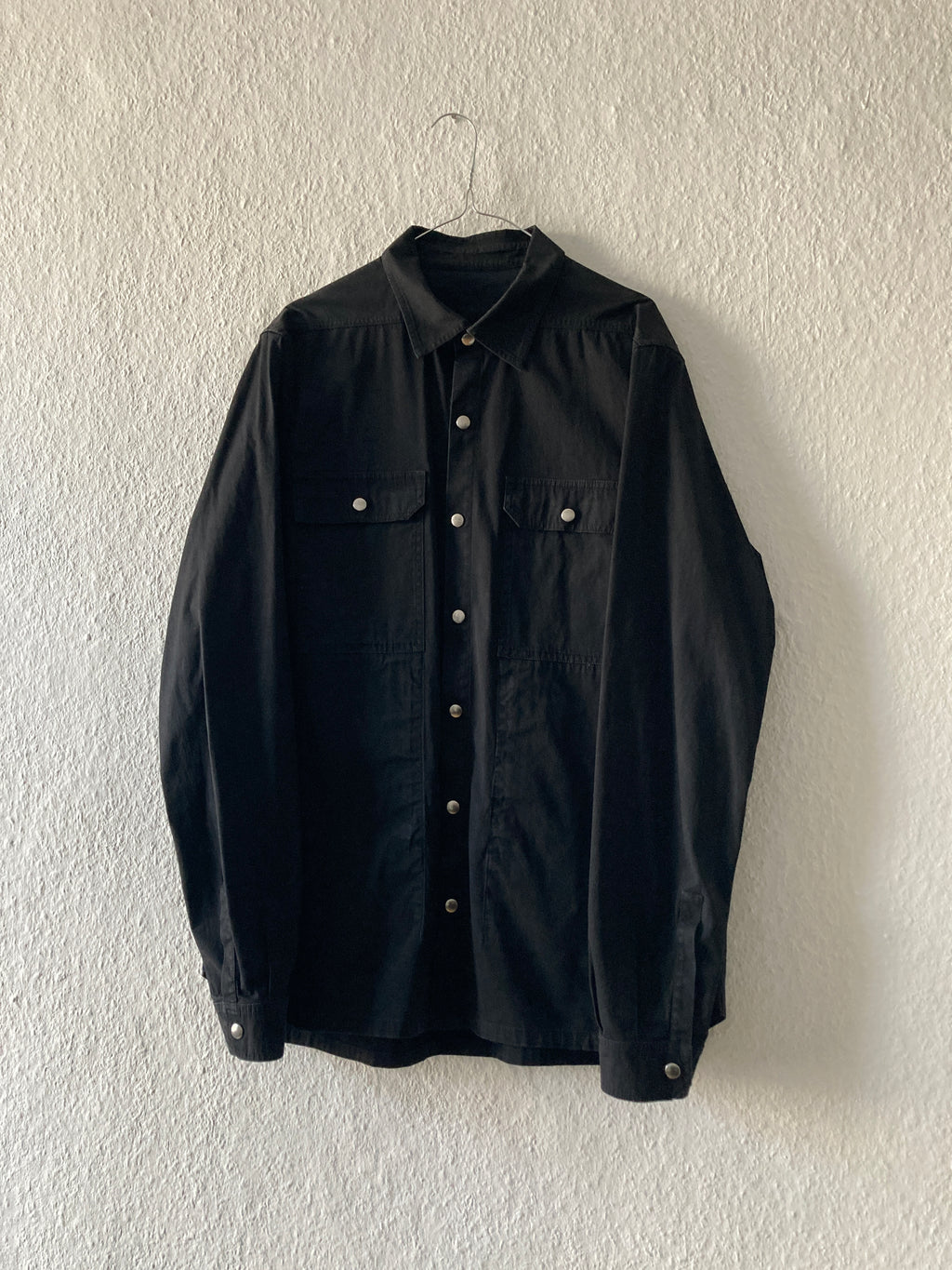 S/S 19 "BABEL" Black Shirt Jacket Rick Owens IT52/L