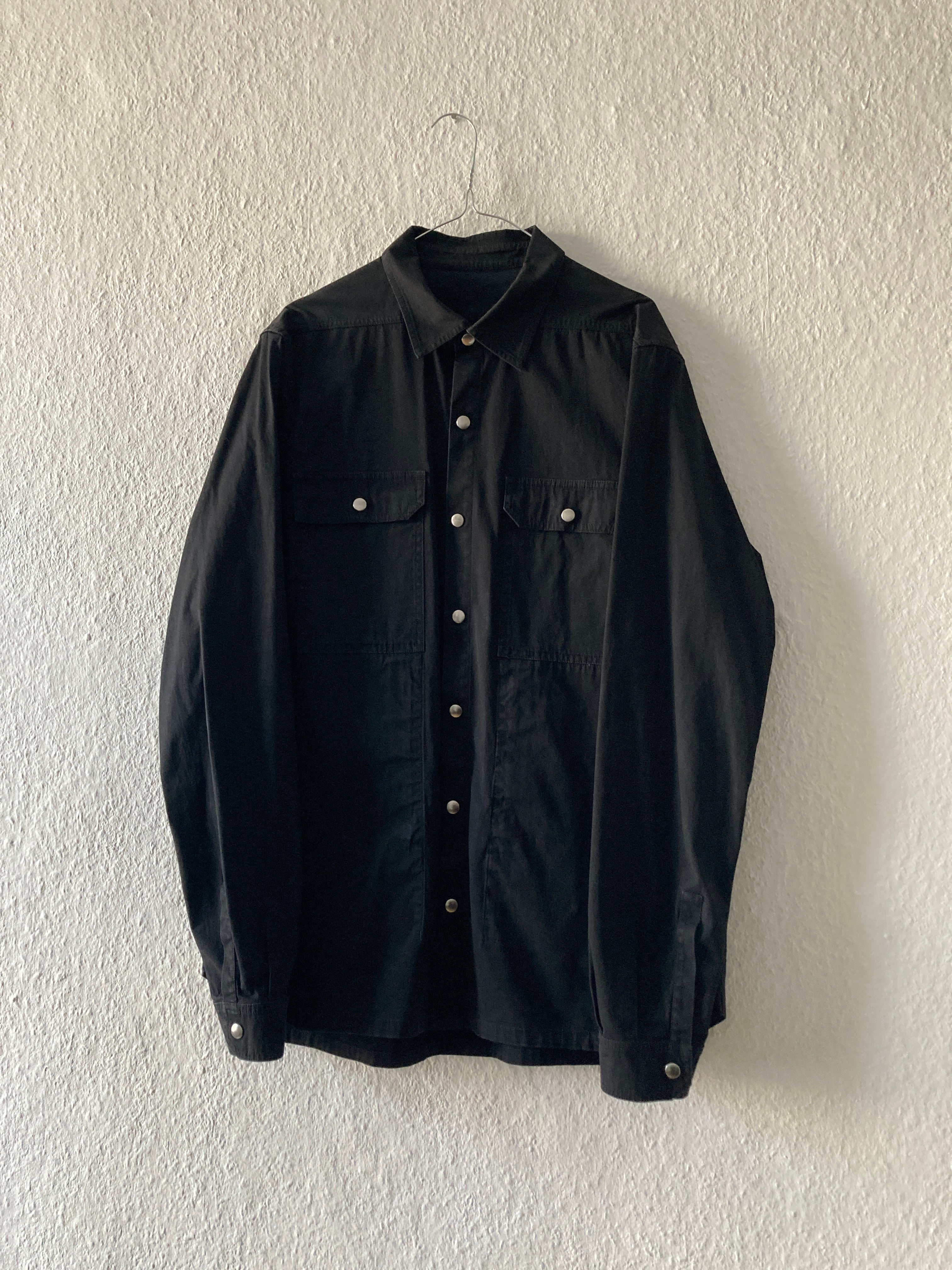 S/S 19 "BABEL" Black Shirt Jacket Rick Owens IT52/L